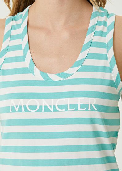Moncler o1y1125 Tank Top in Green/White Size S / US 4 / IT 40 - 2 Thumbnail