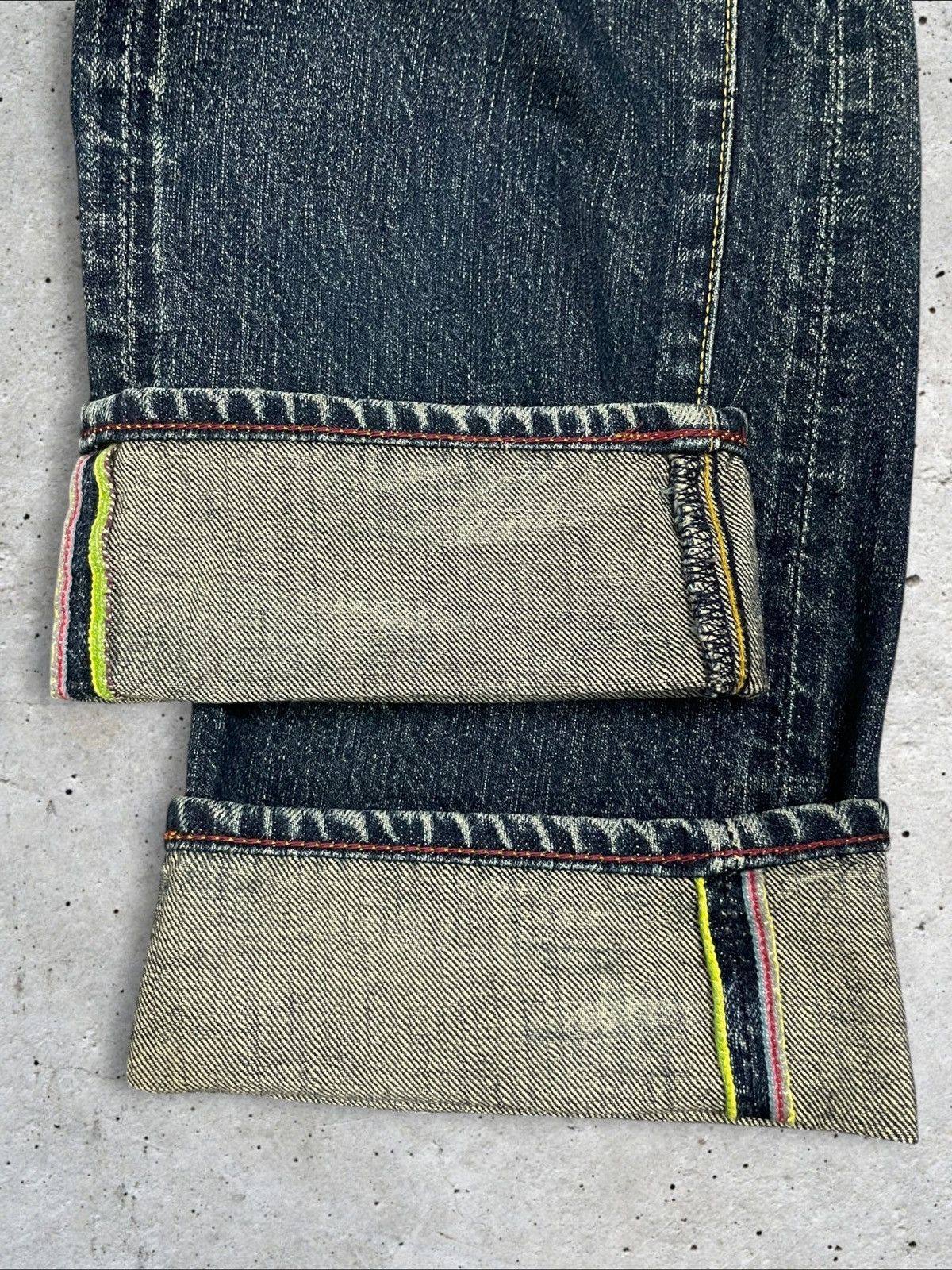 Paul Smith Paul Smith Red Ear Crazy Denim Selvedge Red Devil Torn Jeans Size US 30 / EU 46 - 15 Thumbnail