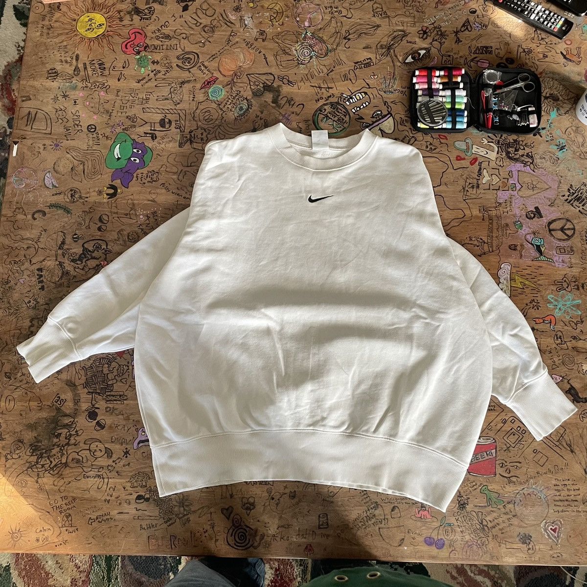 Nike Nike Center Swoosh Crewneck Size US L / EU 52-54 / 3 - 1 Thumbnail