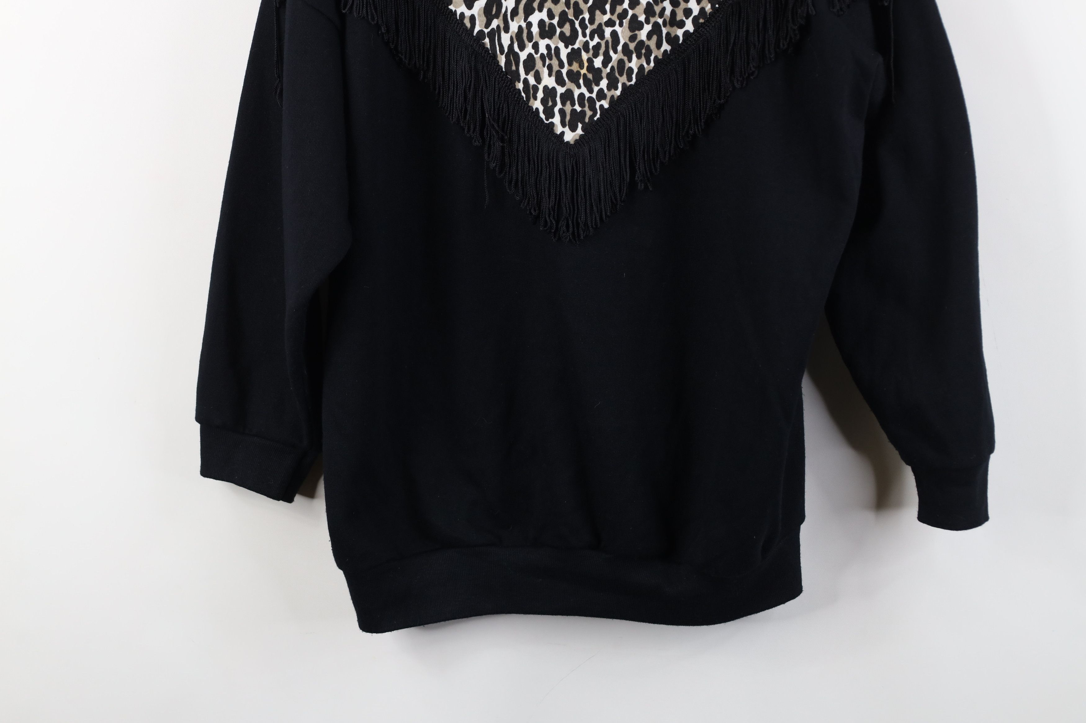 Vintage Vintage 90s Streetwear Leopard Crewneck Sweatshirt USA Size L / US 10 / IT 46 - 3 Thumbnail