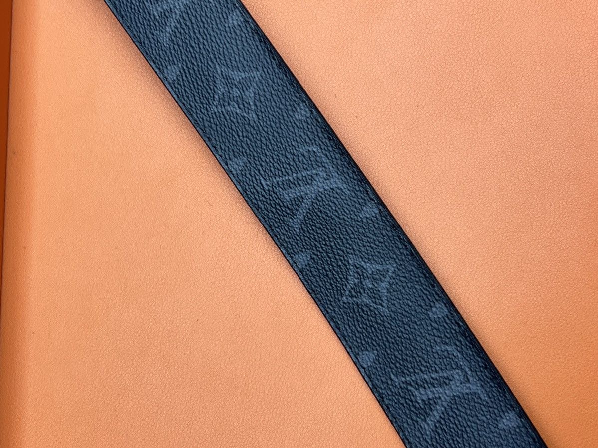 Louis Vuitton Louis Vuitton belt silver/black buckle belt Size 44 - 9 Thumbnail