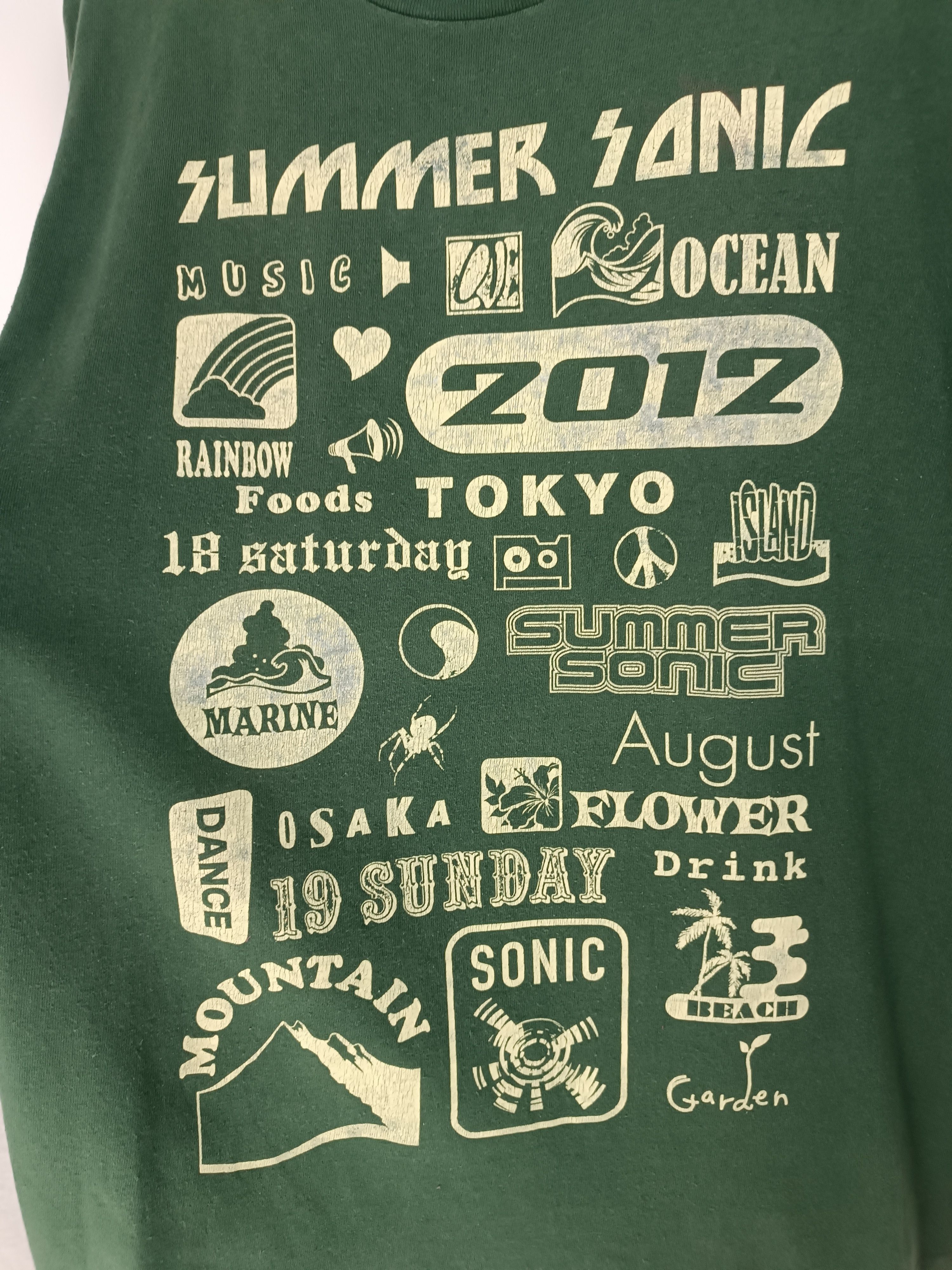 Band Tees VINTAGE 2012 SUMMERSONIC MUSIC FES GREENDAY RIHANNA SKA PUNK Size US L / EU 52-54 / 3 - 11 Thumbnail