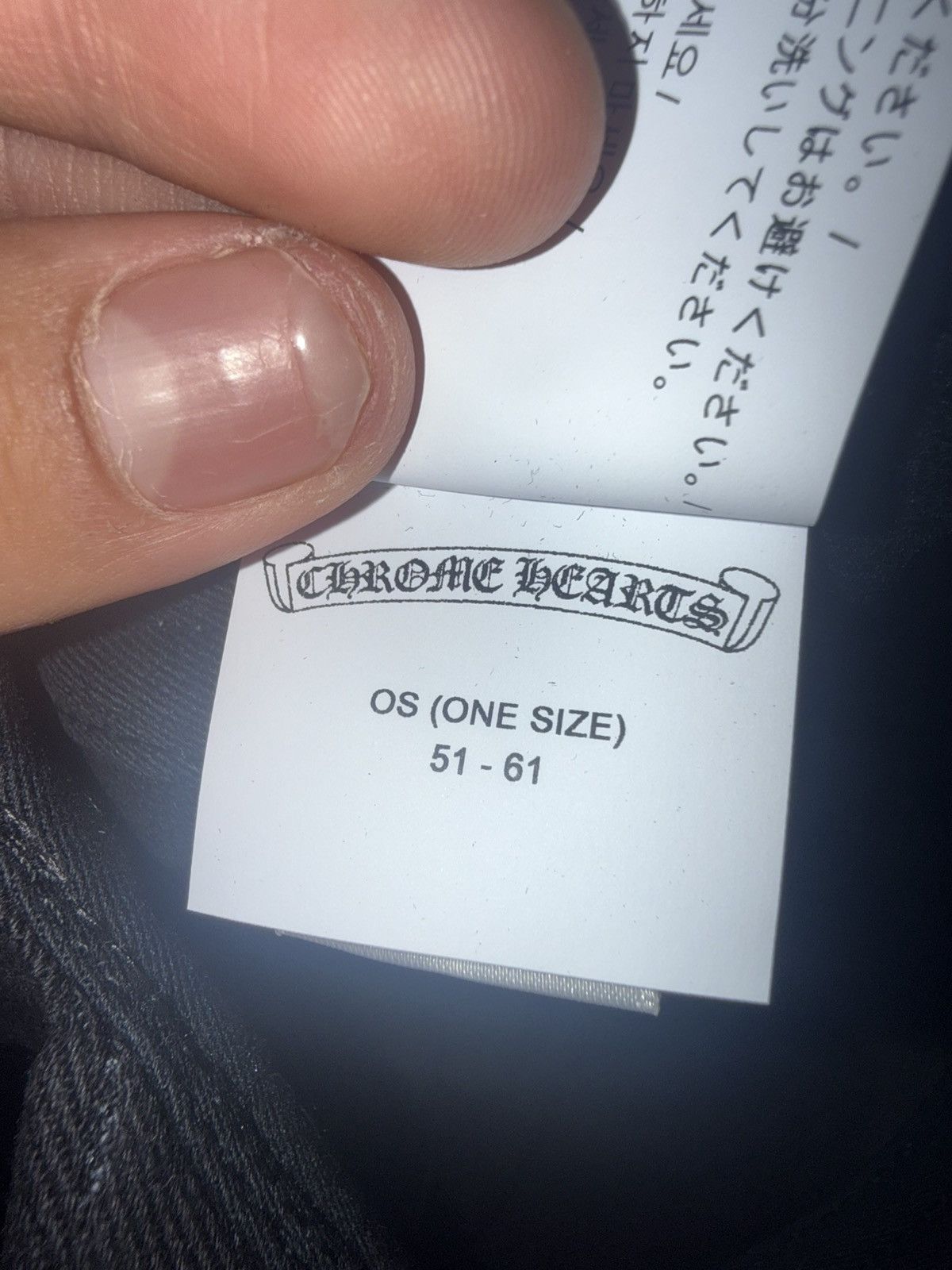 Chrome Hearts Chrome Hearts Vertical Logo Baseball Hat Size ONE SIZE - 4 Thumbnail