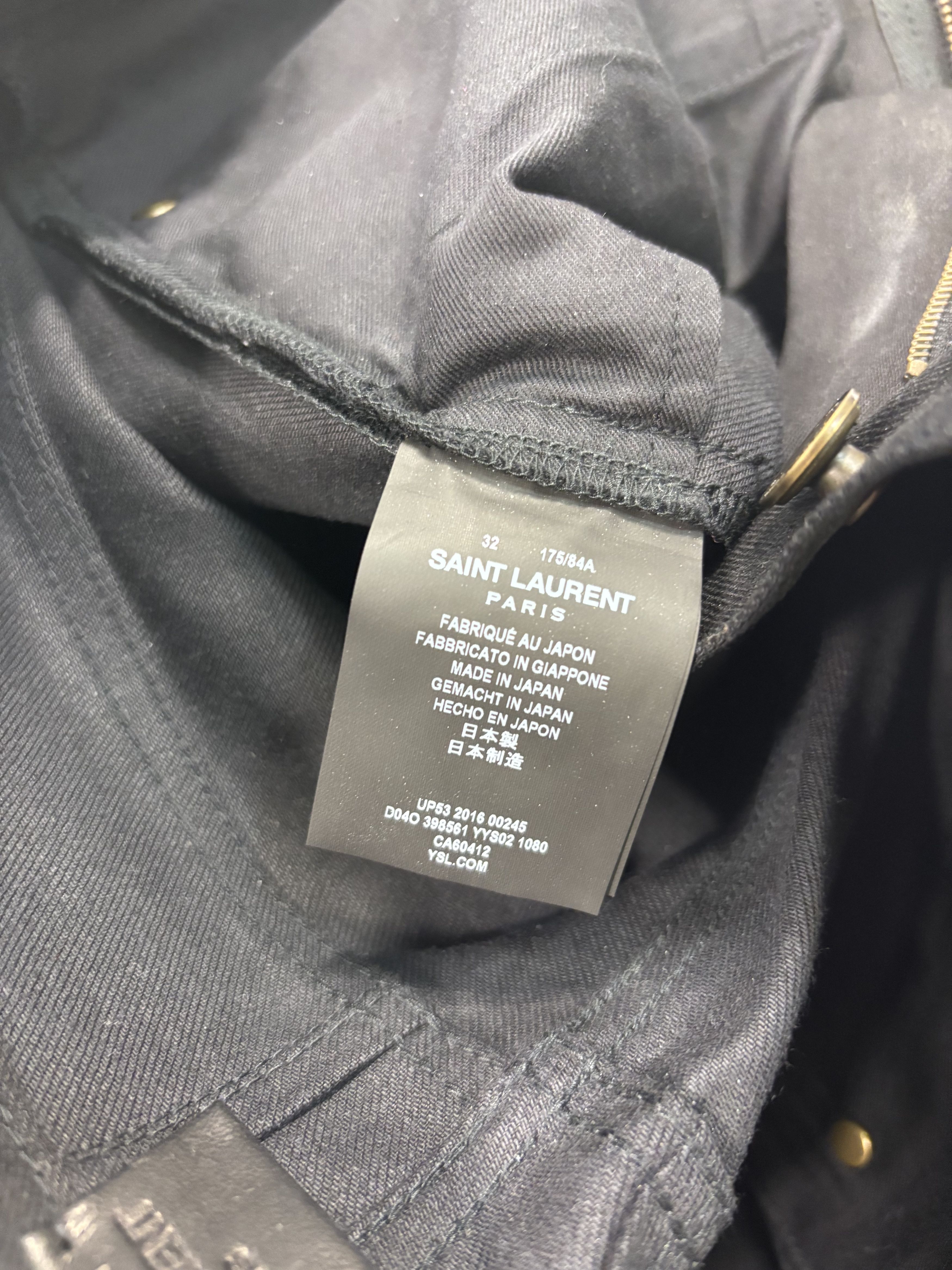 Saint Laurent Paris Saint Laurent Distressed Black Pants Size US 32 / EU 48 - 3 Thumbnail