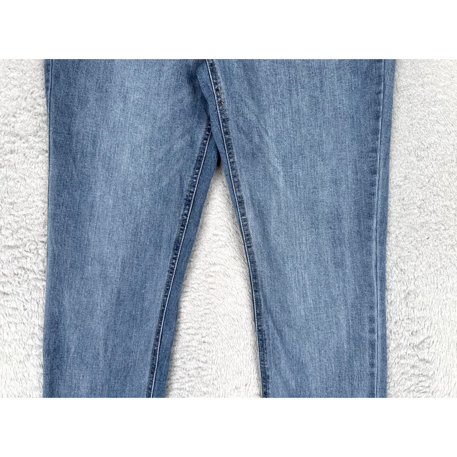 Vintage Seven7 Jeans Womens 12 Straight Jeans Blue Medium Wash Mid Rise 5-Pocket Denim Regular 32x29 Fashion Pants Size 34" / US 12 / IT 48 - 3 Thumbnail