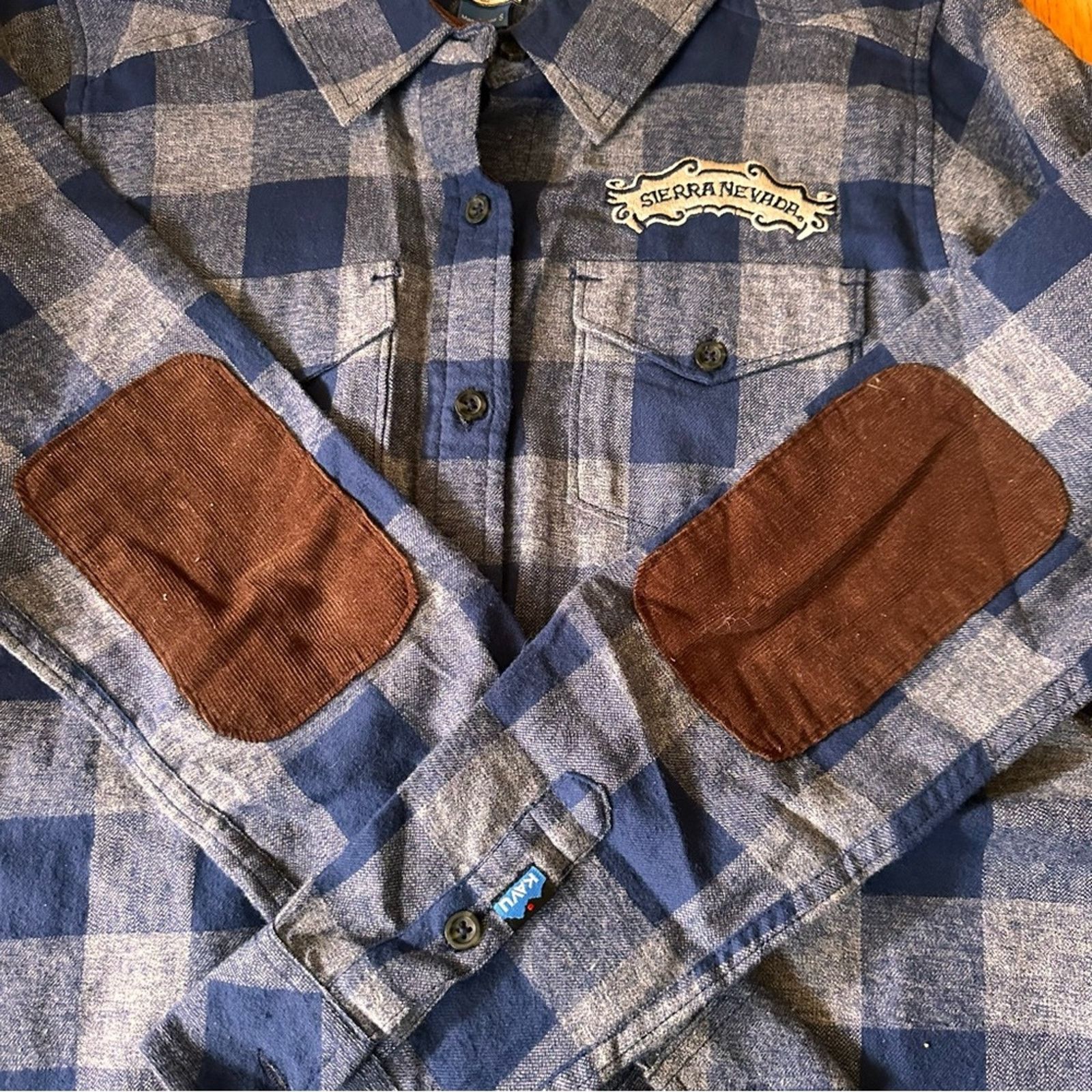 KAVU Kavu Sierra Nevada Blue Flannel - Size Small Size S / US 4 / IT 40 - 2 Thumbnail