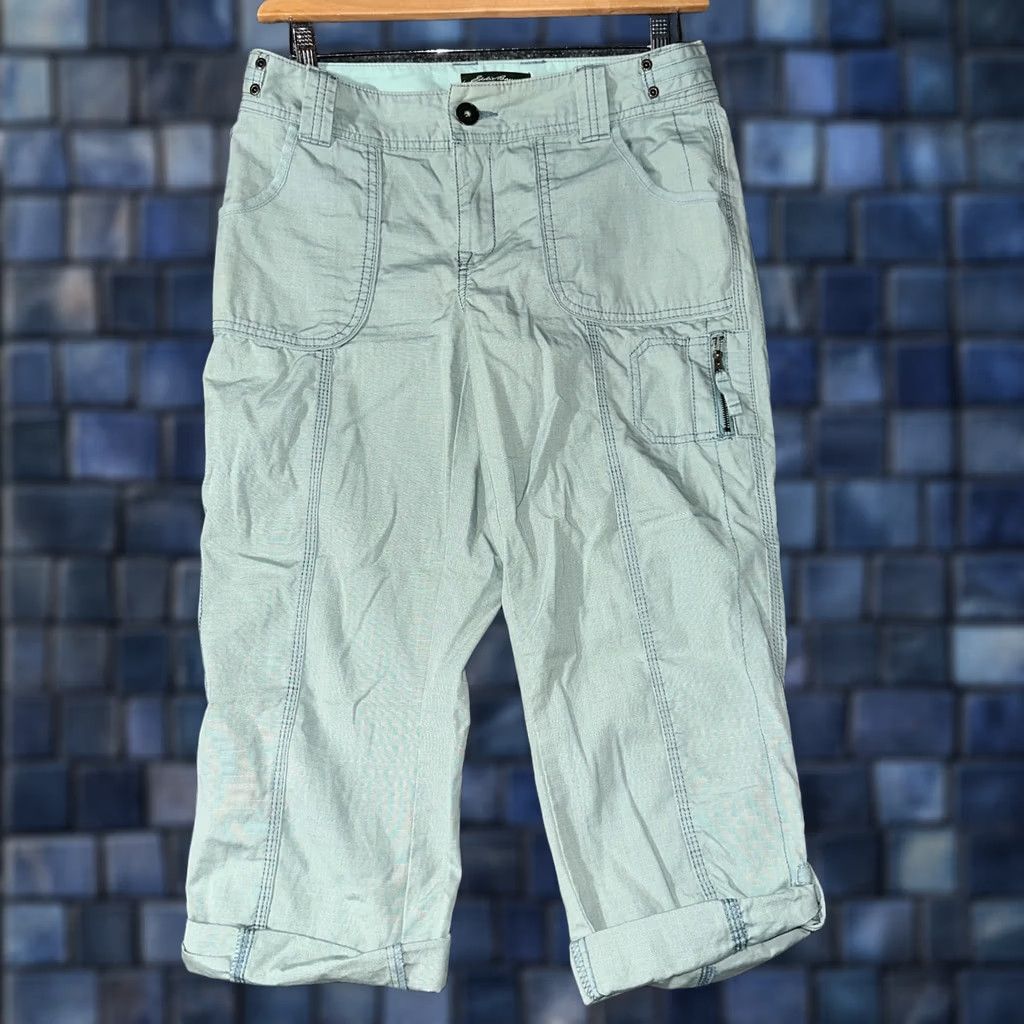 Eddie Bauer Eddie Bauer Pants Womens 6 Green Cotton Mercer Fit Cargo Pockets Size 28" / US 6 / IT 42 - 1 Thumbnail