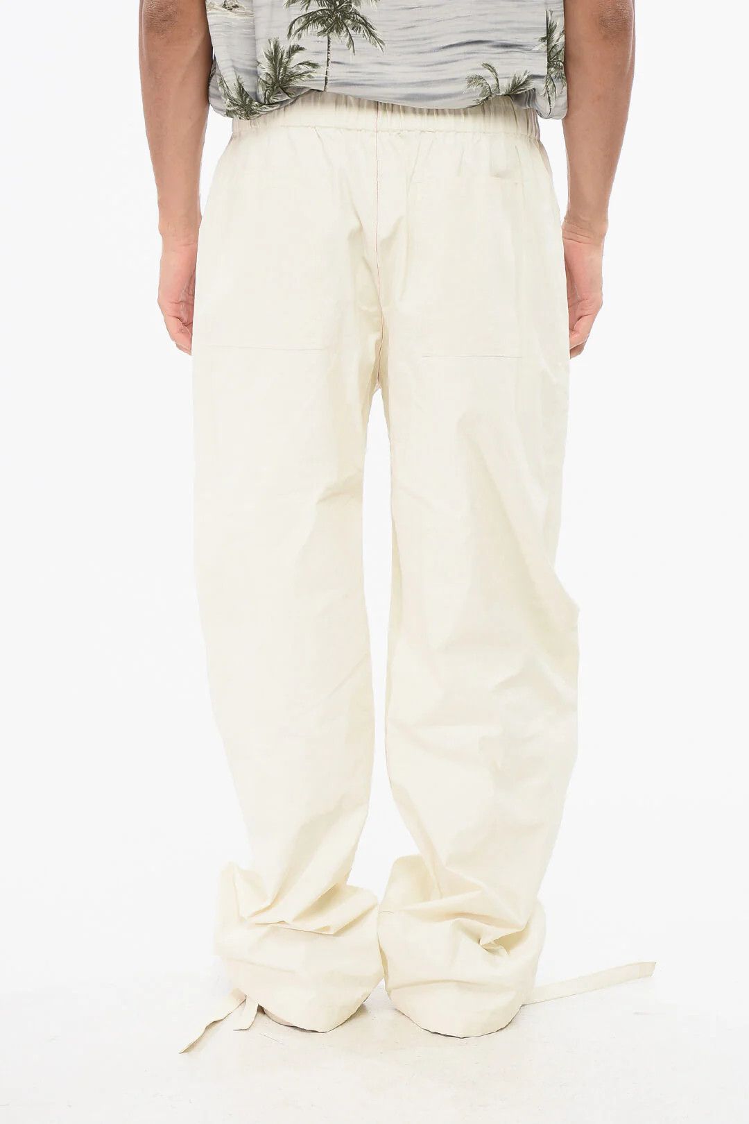 Salvatore Ferragamo og1mm0426 Coated Linen Cargo Pant in Beige Size US 34 / EU 50 - 2 Thumbnail