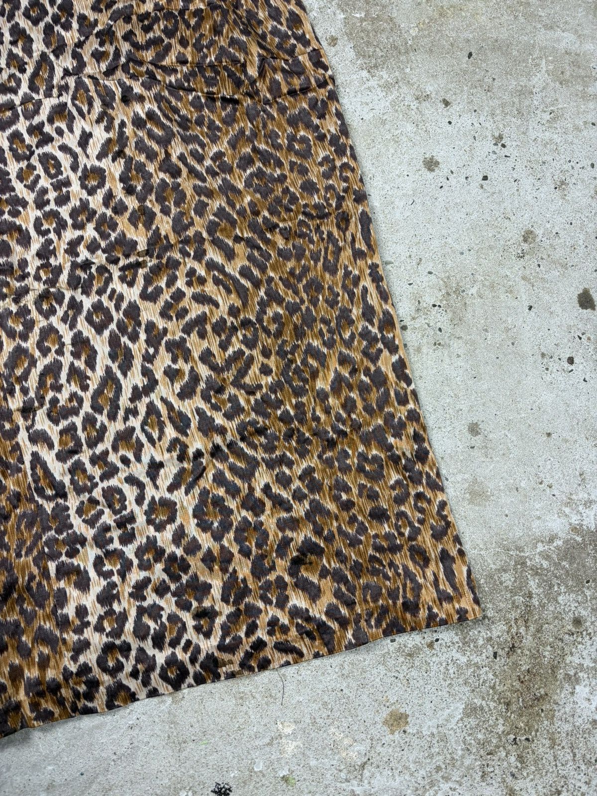 Dolce & Gabbana Vintage 2000s Dolce & Gabbana Leopard Print Slip Dress Lace Size M / US 6-8 / IT 42-44 - 3 Thumbnail