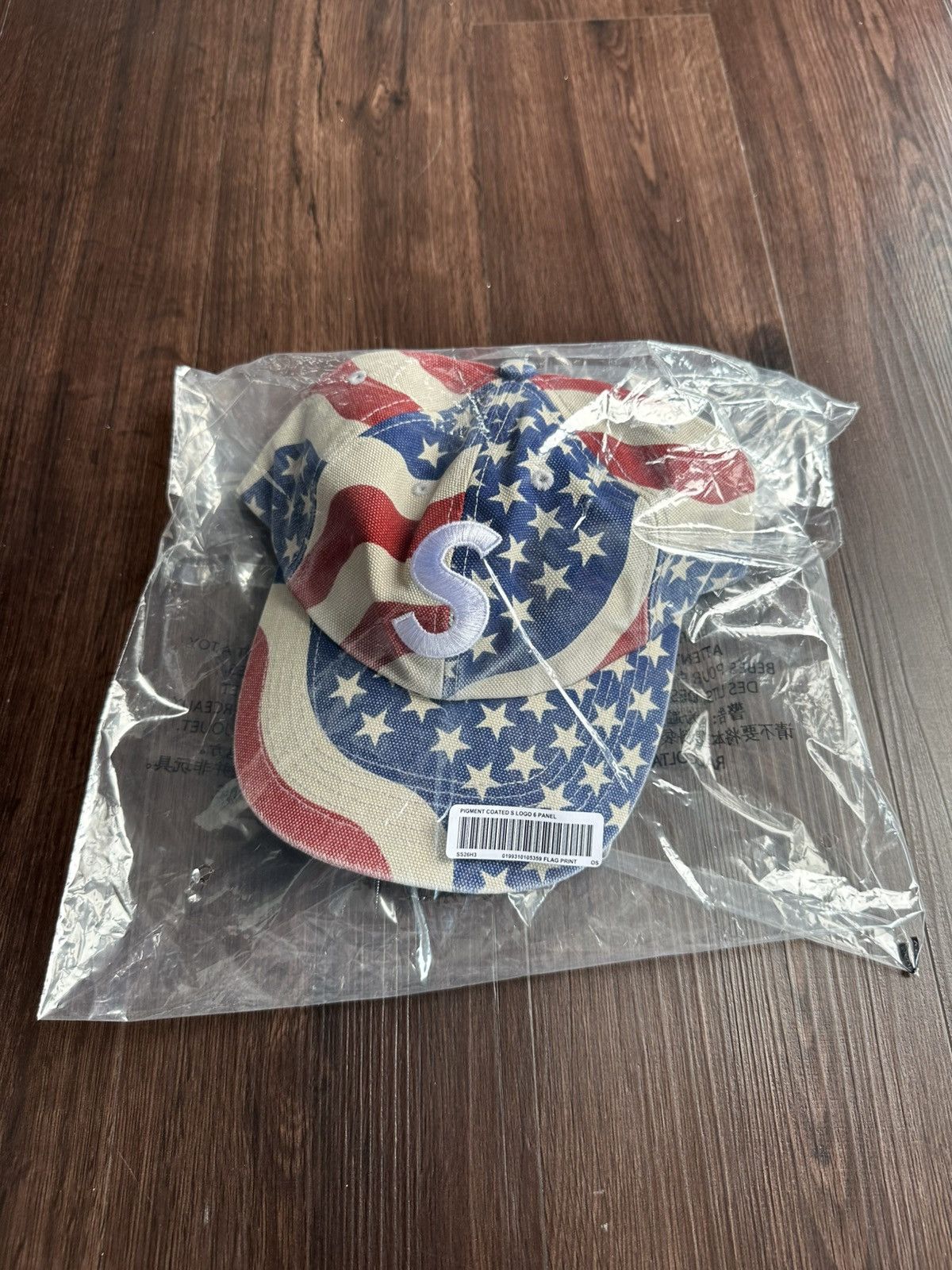 Supreme Supreme Pigment Coated S Logo American Flag 6 Panel Hat Size ONE SIZE - 12 Thumbnail