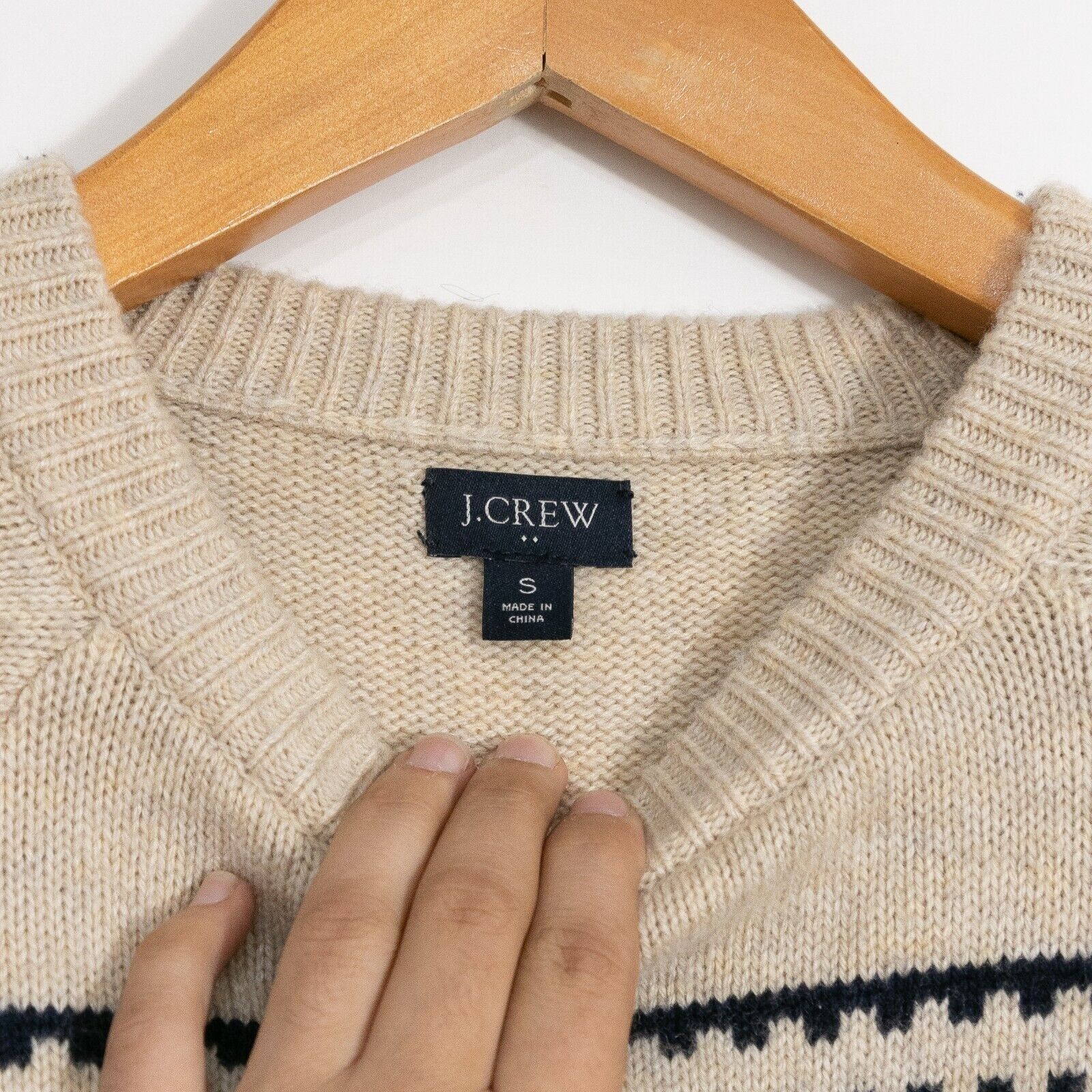 J.Crew J.Crew Fair Isle Wool Blend Sweater Mens Small - Distressed Size US S / EU 44-46 / 1 - 4 Thumbnail