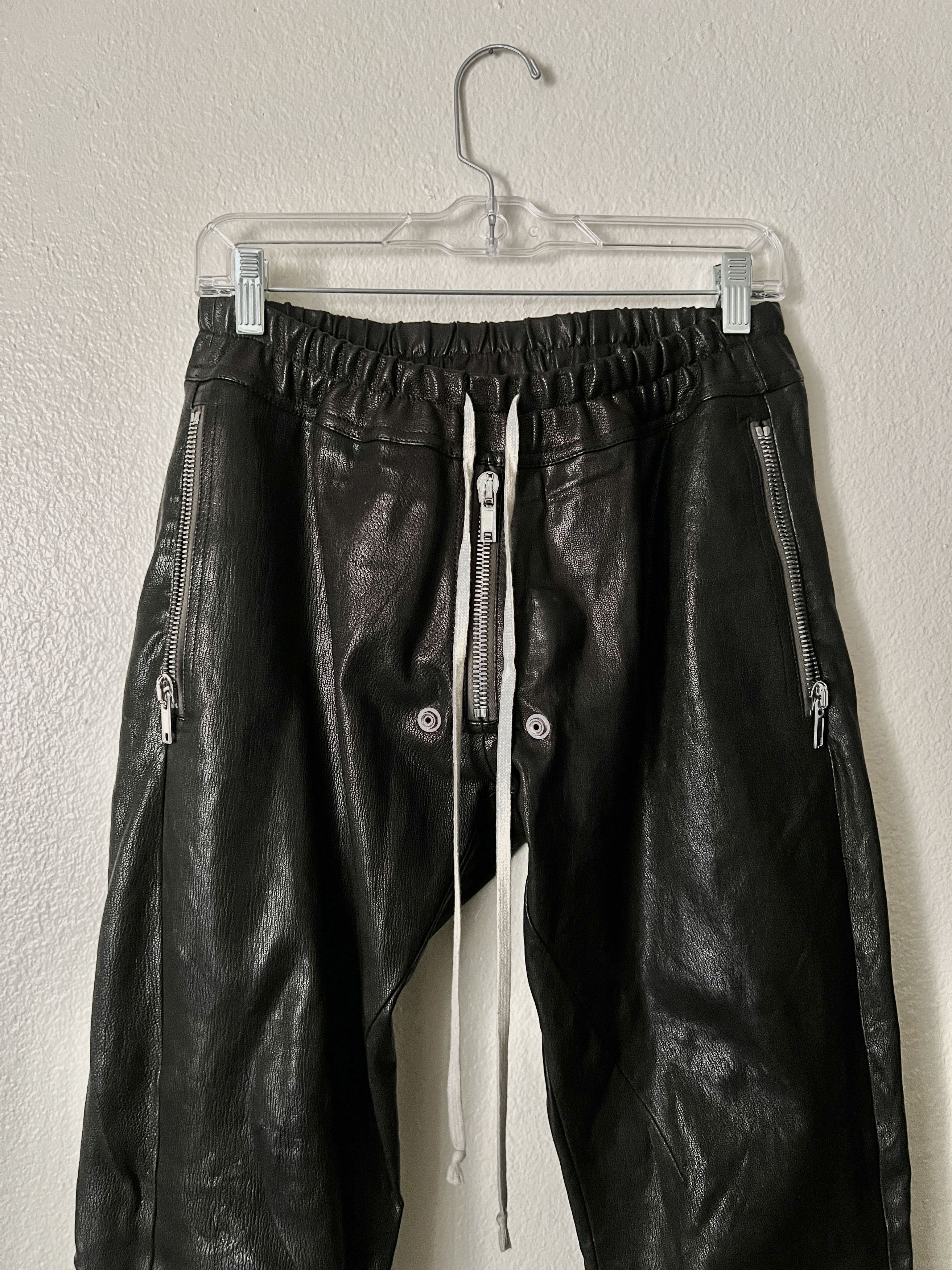 Rick Owens Rick Owens Goat Leather trouser Size US 28 / EU 44 - 2 Thumbnail