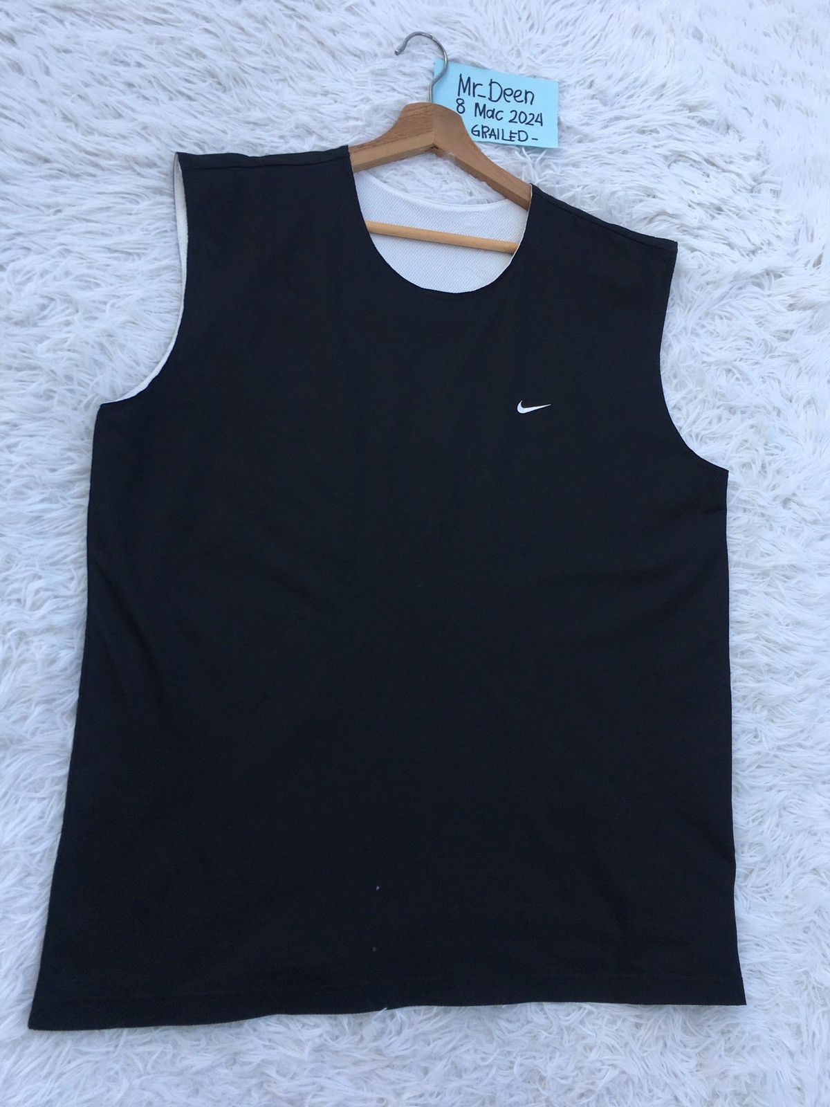Nike Rare Vintage Nike Sleeveless reversible Jersey Size US L / EU 52-54 / 3 - 3 Thumbnail