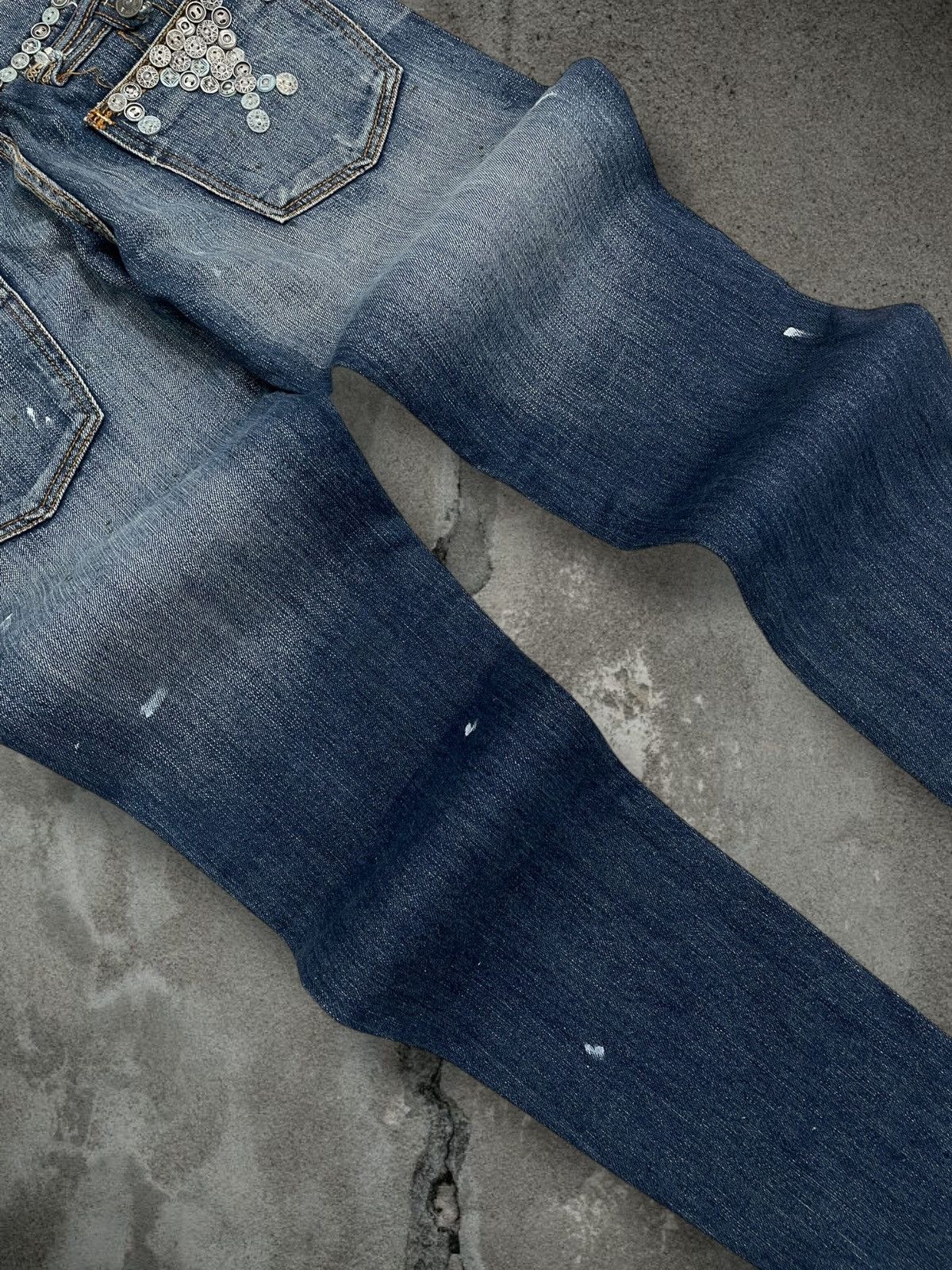 Designer Vintage Rare Og Designer Taverniti Scar Stitch Metal Denim Size US 28 / EU 44 - 15 Thumbnail