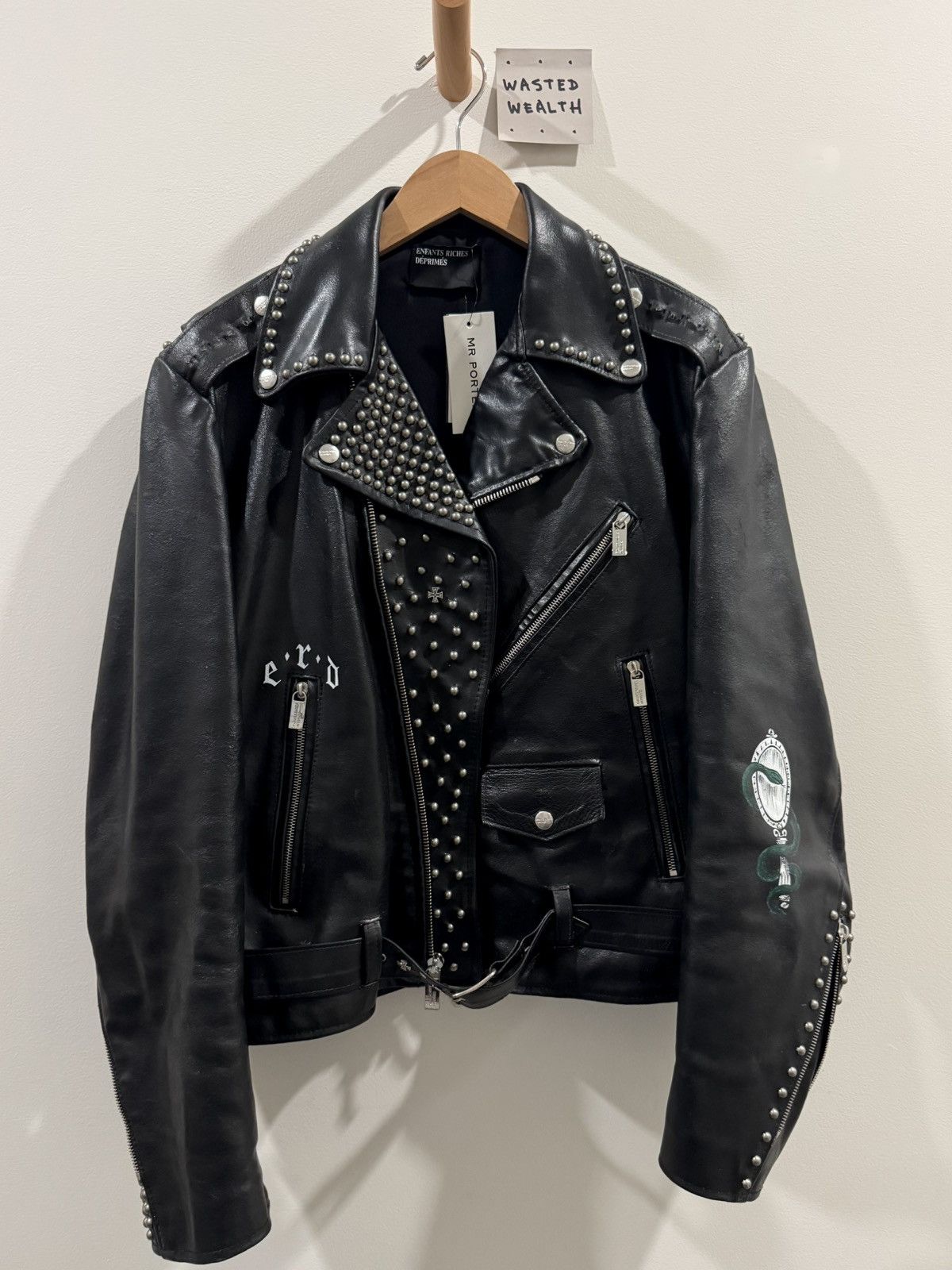 Enfants Riches Deprimes 1/1 Studded Crust Punk Jacket Size US L / EU 52-54 / 3 - 2 Thumbnail