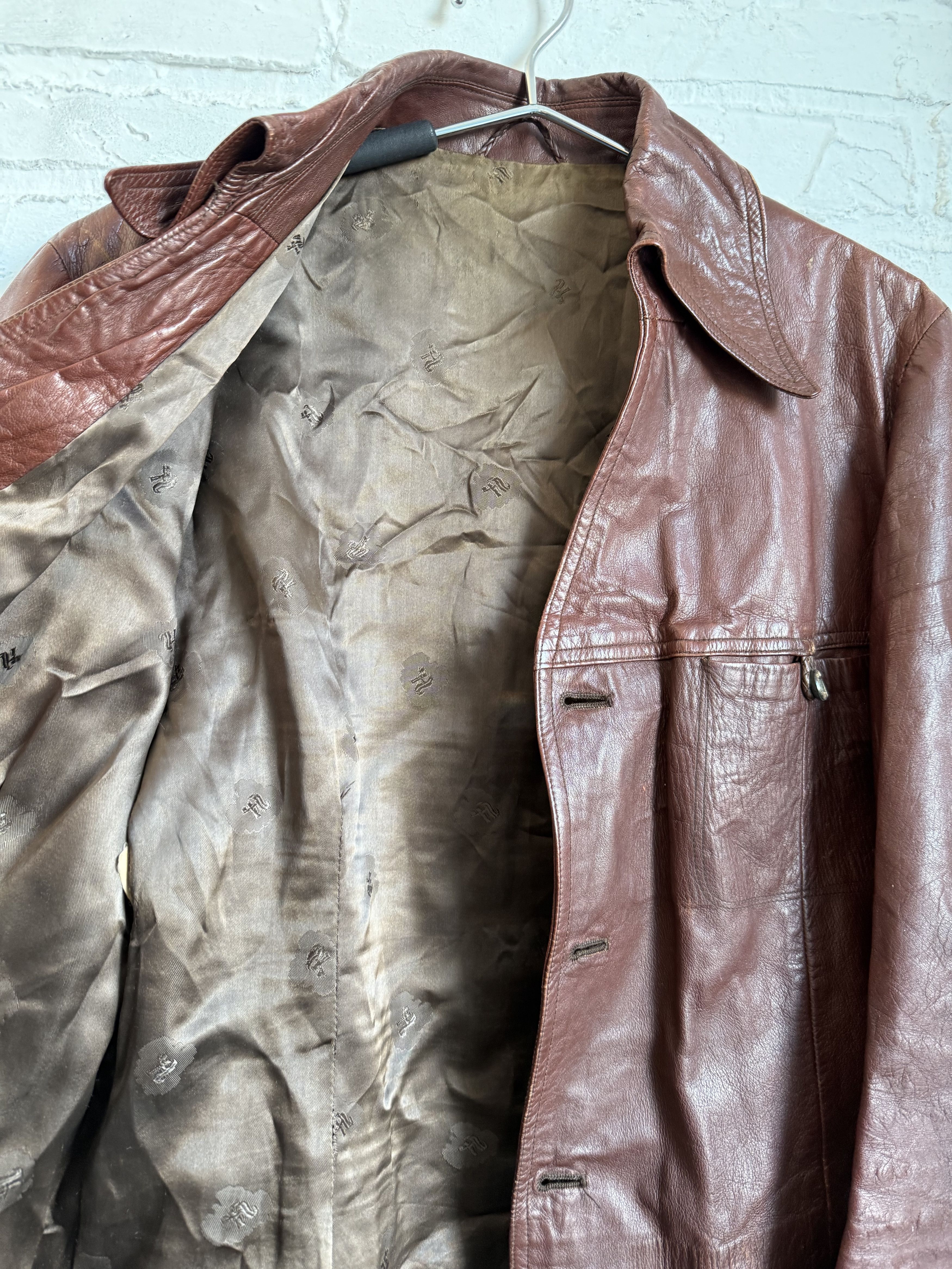 Lewis Leathers Vintage 1970s Fink of Northampton British Leather jacket Size US S / EU 44-46 / 1 - 9 Thumbnail