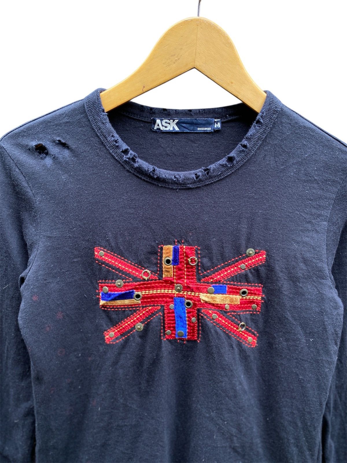 Hysteric Glamour ASK Enquired Distressed Punk British Flag Lgb Ifsixwasnine Size US M / EU 48-50 / 2 - 2 Thumbnail