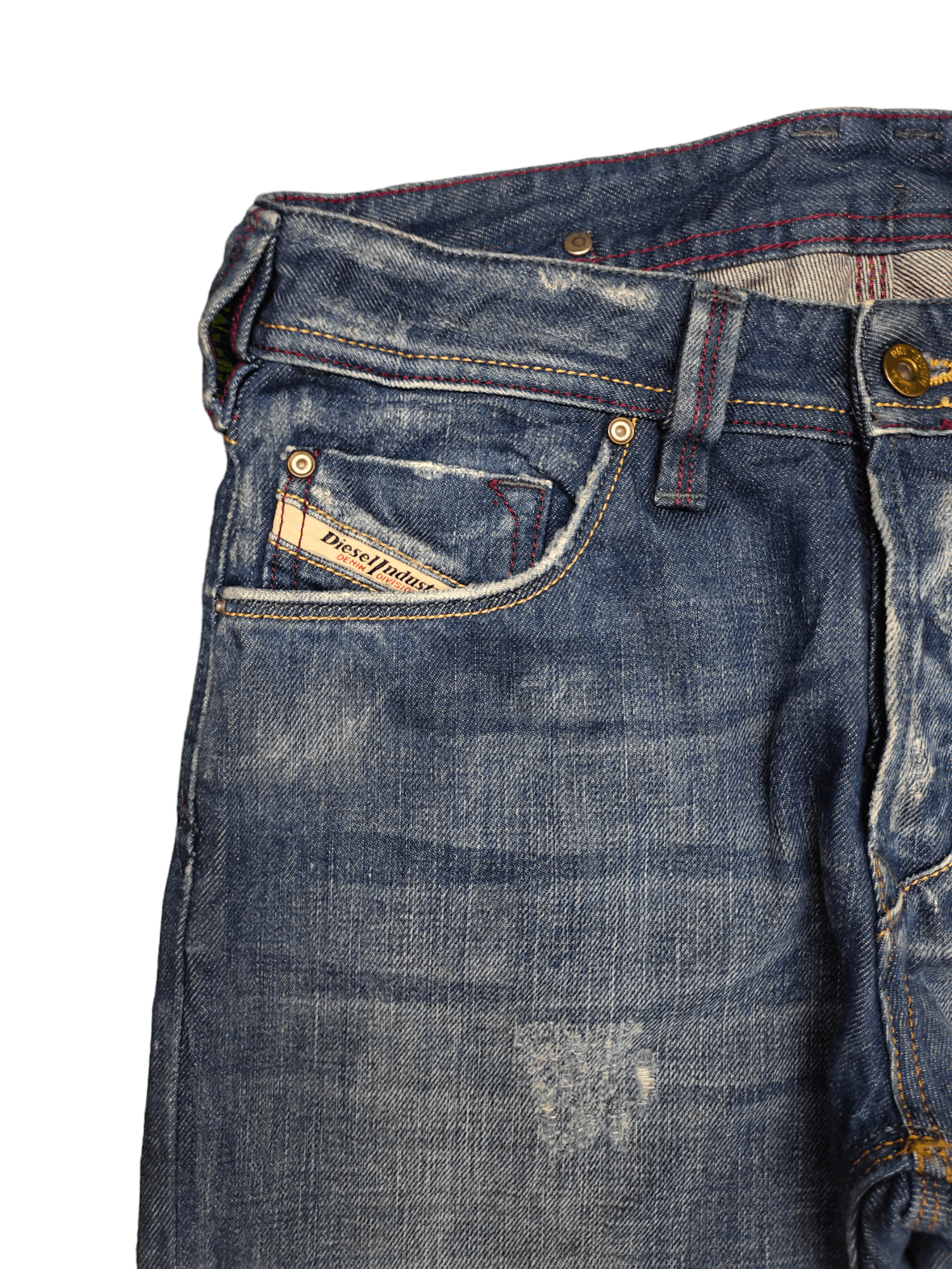 Diesel Vintage Diesel Distress Faded Clawmark Denim Jeans Size US 29 - 12 Thumbnail