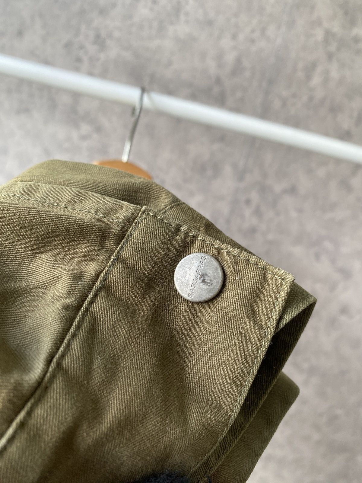 Sassafras Sassafras Japan Olive Green Sunfaded Button Jacket Size US M / EU 48-50 / 2 - 17 Thumbnail