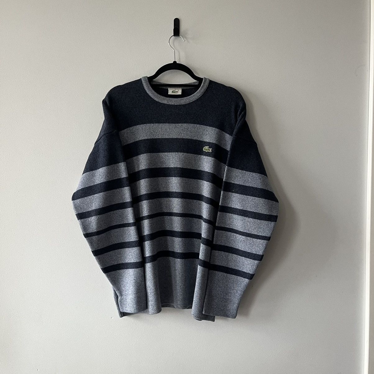 Lacoste Vintage Lacoste Striped Knit Sweater Y2K Preppy Quiet Luxury Size US L / EU 52-54 / 3 - 2 Thumbnail