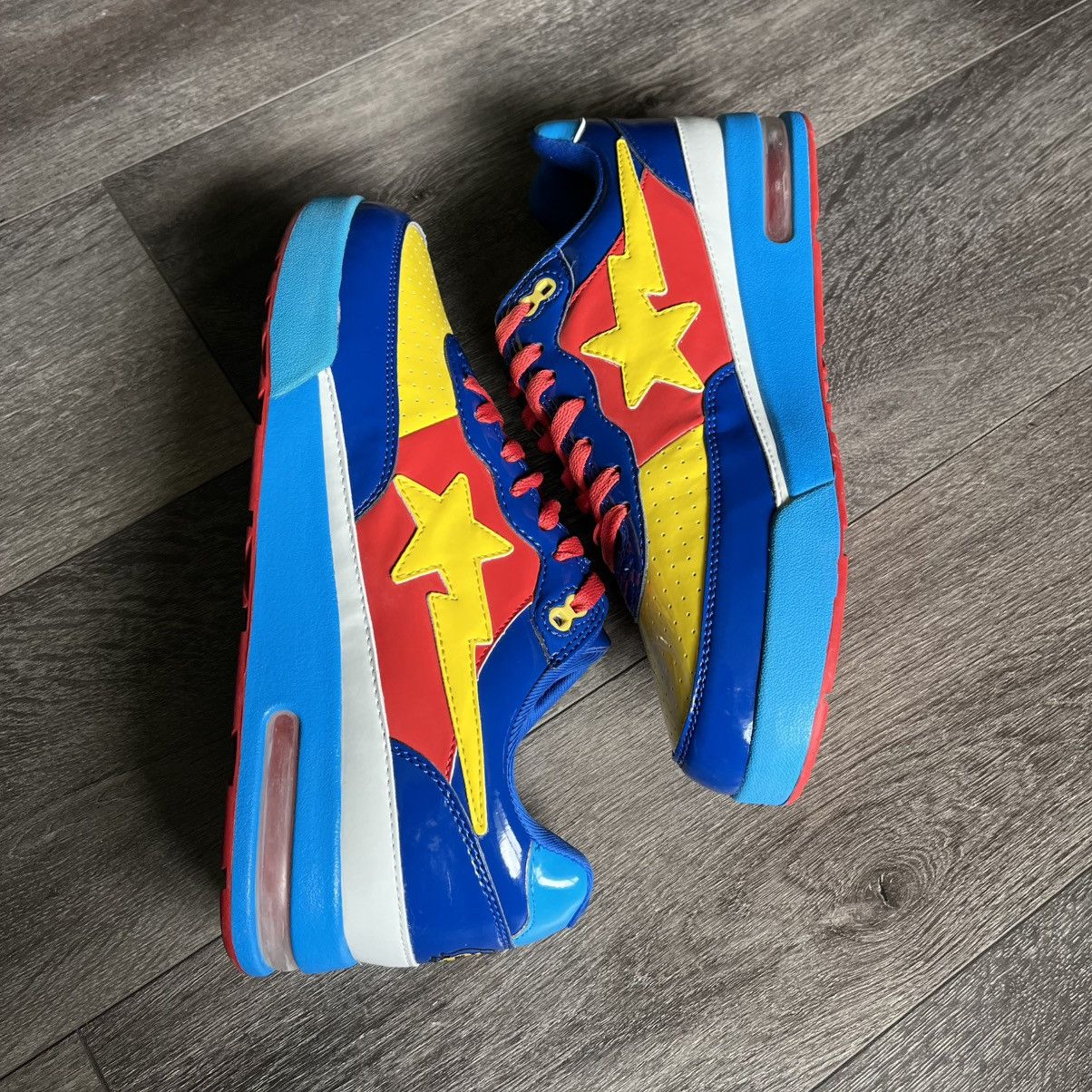 Bape × DC Comics RARE OG 2007 BAPE X DC COMICS WONDER WOMAN BAPESTA ROADSTAS Size US 10 / EU 43 - 4 Thumbnail