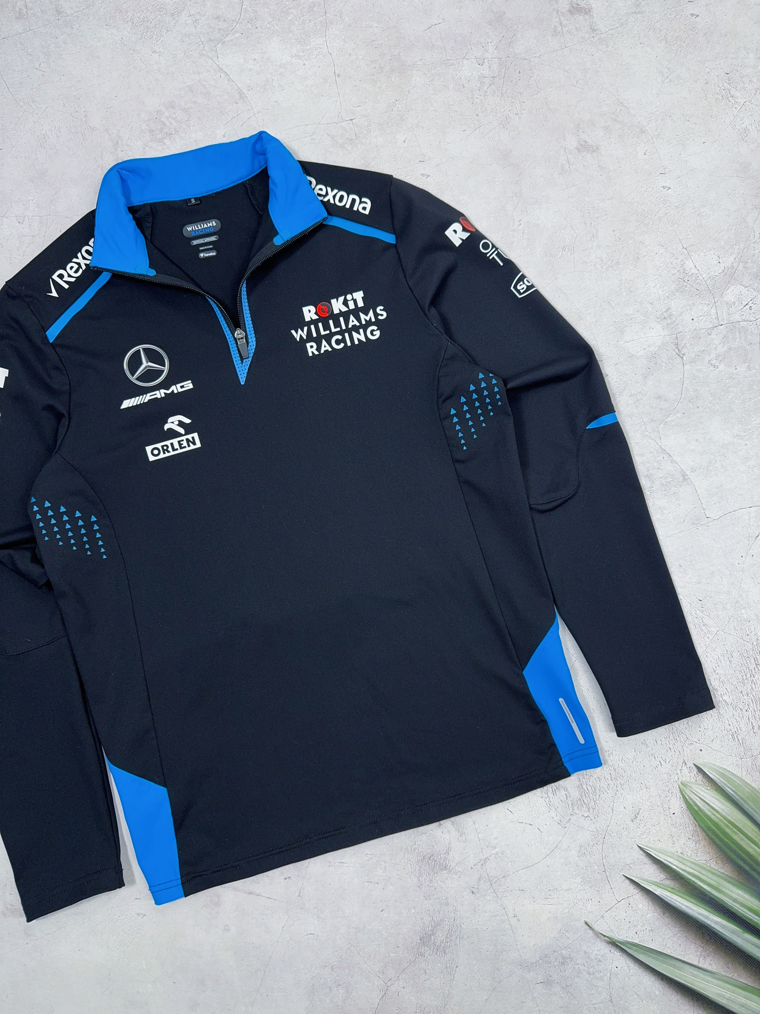 Formula 1 Williams Racing Rokit 1/4 zip Sweatshirt F1 2019 Rexona Size US S / EU 44-46 / 1 - 5 Thumbnail