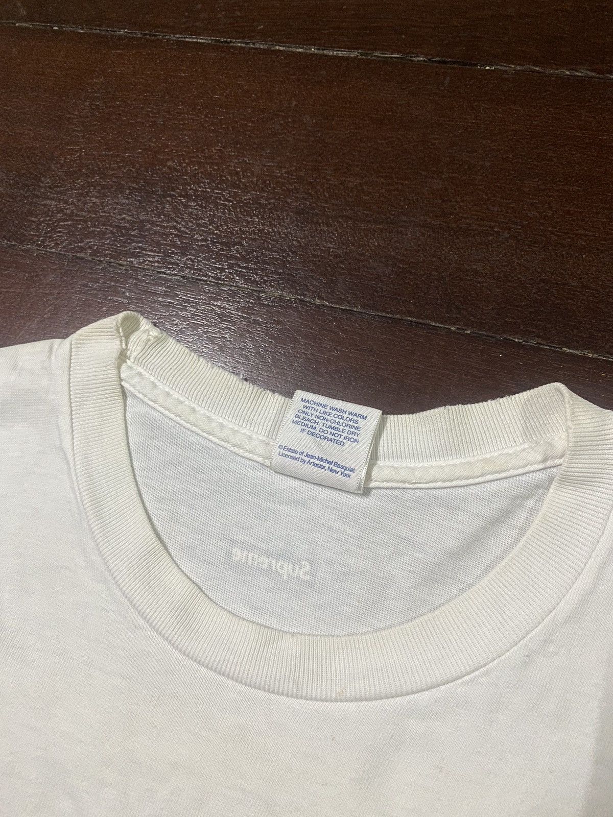 Supreme Vintage Supreme Jean-Michel Basquiat AAAA Tee white FW/13 Size US M / EU 48-50 / 2 - 12 Thumbnail