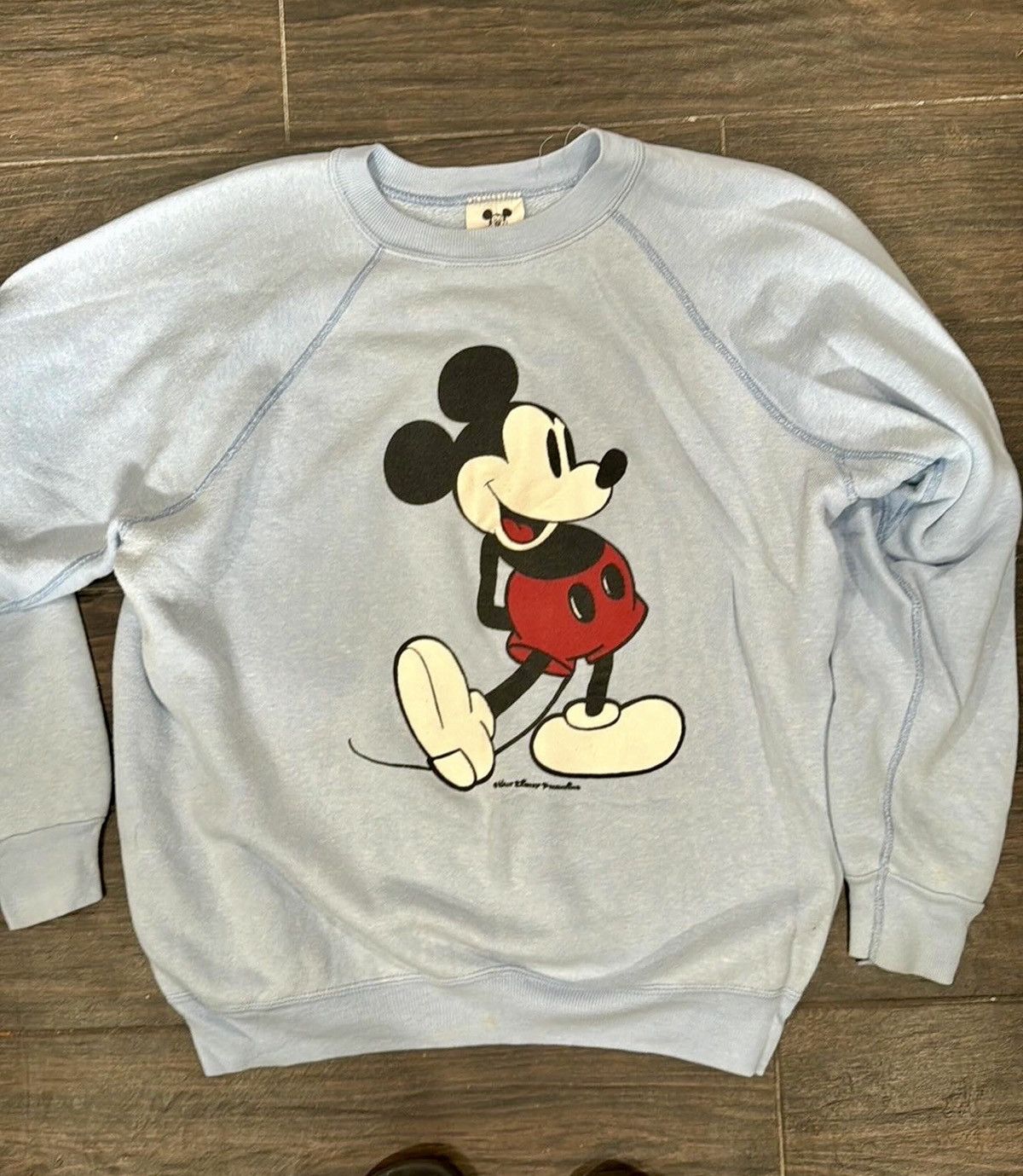 Disney Authentic 1970's Vintage Mickey Mouse sweatshirt Size L / US 10 / IT 46 - 1 Thumbnail