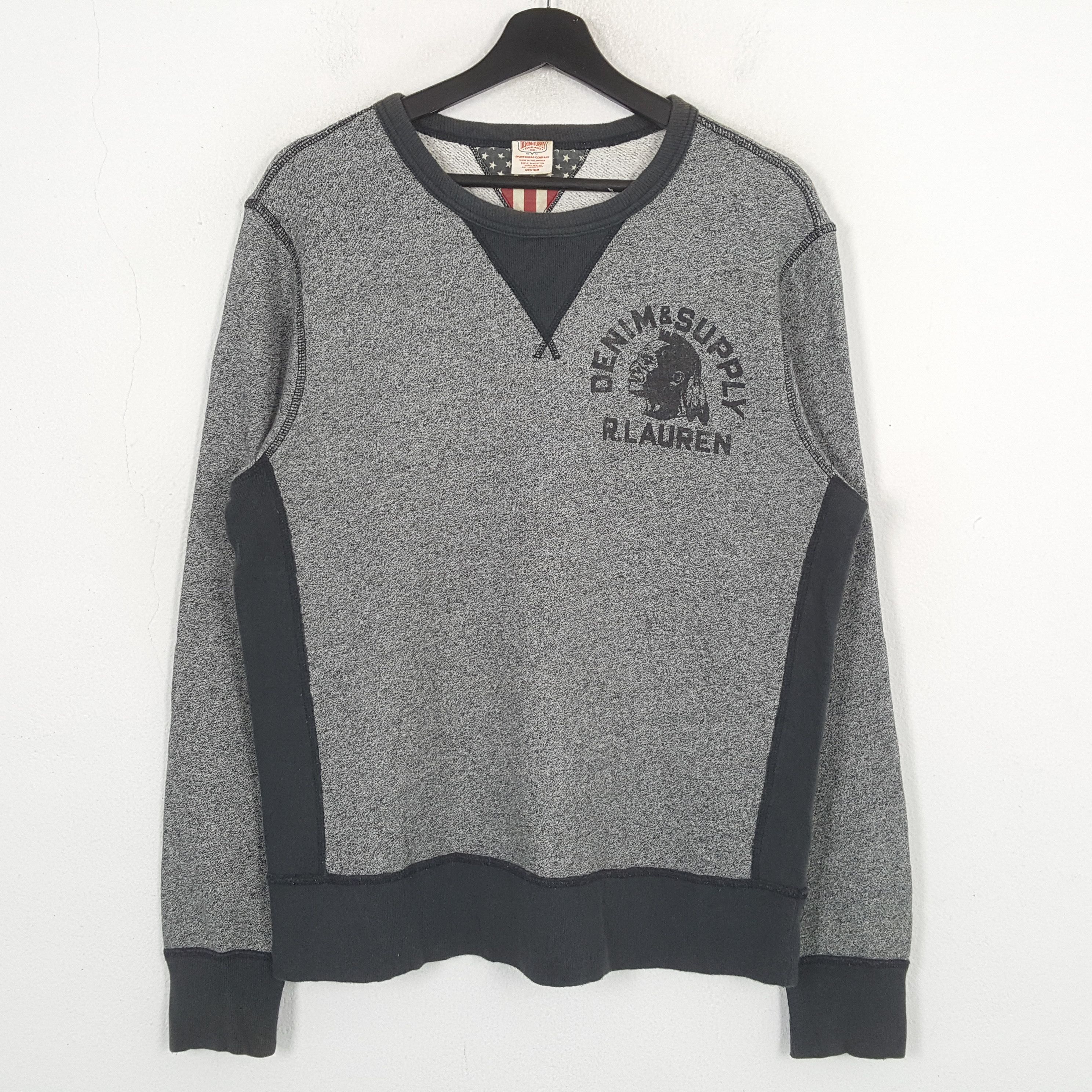 Ralph Lauren × Vintage Ralph Lauren Denim Supply Sweatshirt C283N11 Size US M / EU 48-50 / 2 - 1 Thumbnail