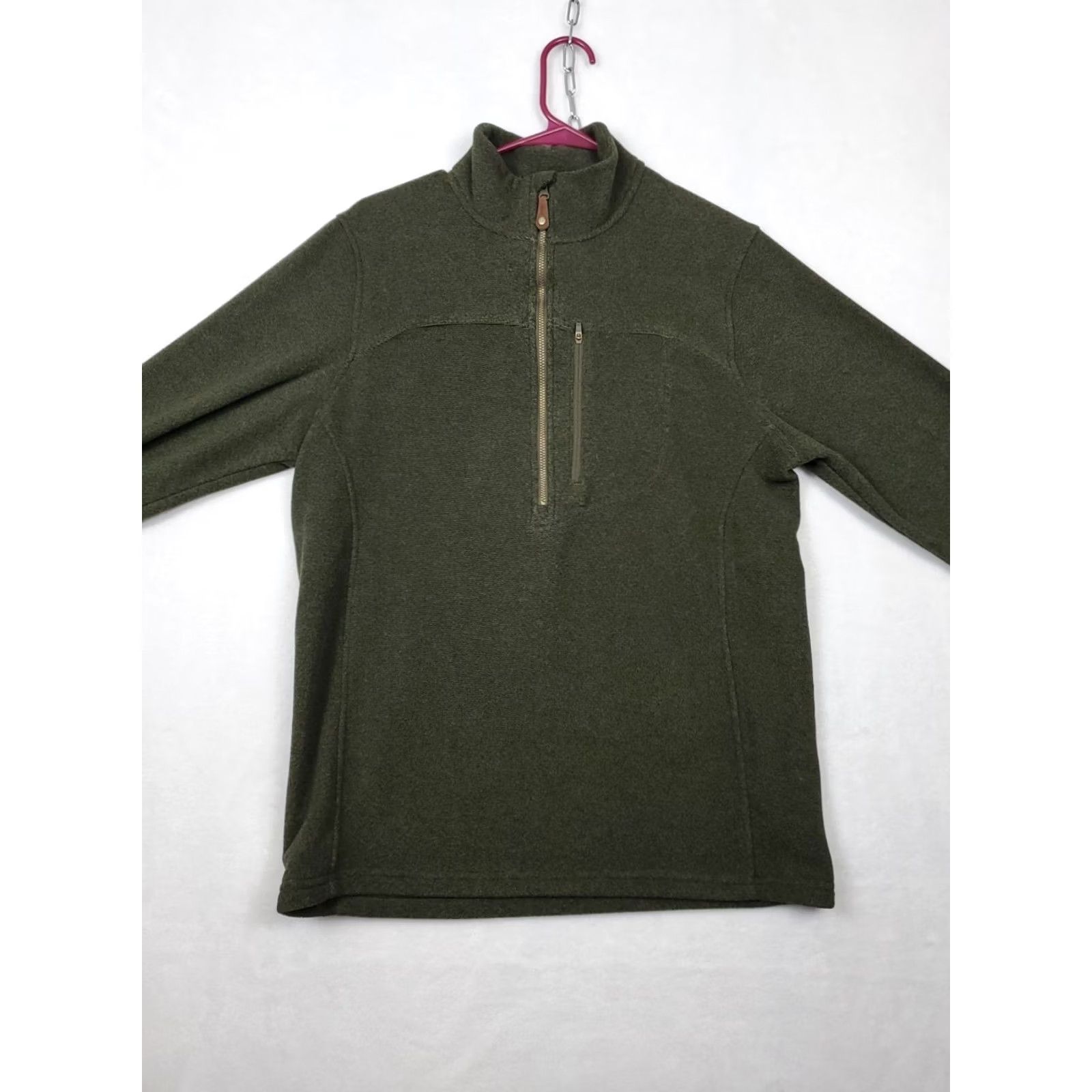 Vintage Sherpa Adventure Gear Mens Medium 1/2 Zip Fleece Jacket Green Hiking Winter Fall Spring Outdoor Outdoors Mens Size US M / EU 48-50 / 2 - 3 Thumbnail