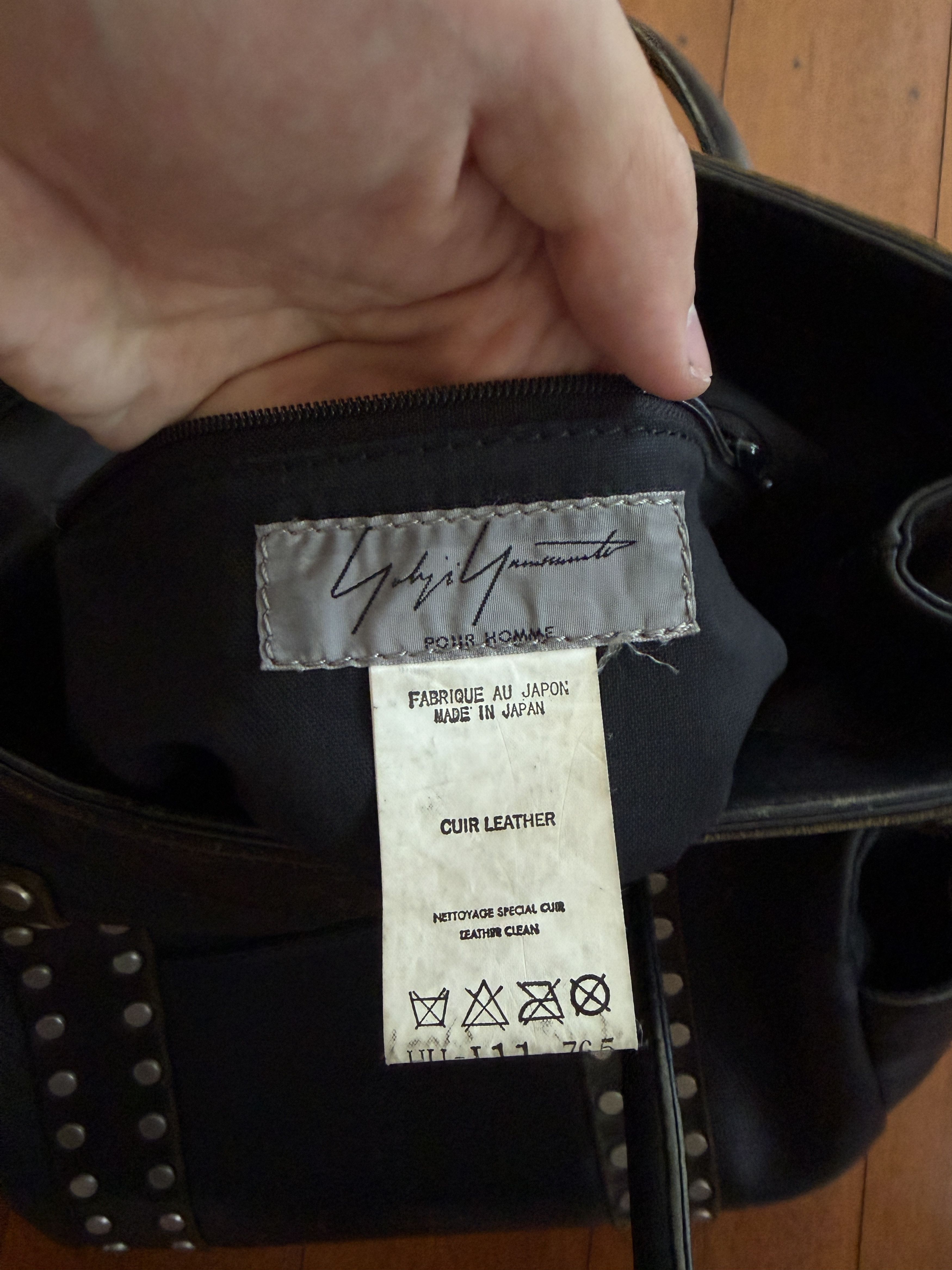 Yohji Yamamoto Yohji Yamamoto 90s Studded Tote Bag Size ONE SIZE - 9 Thumbnail