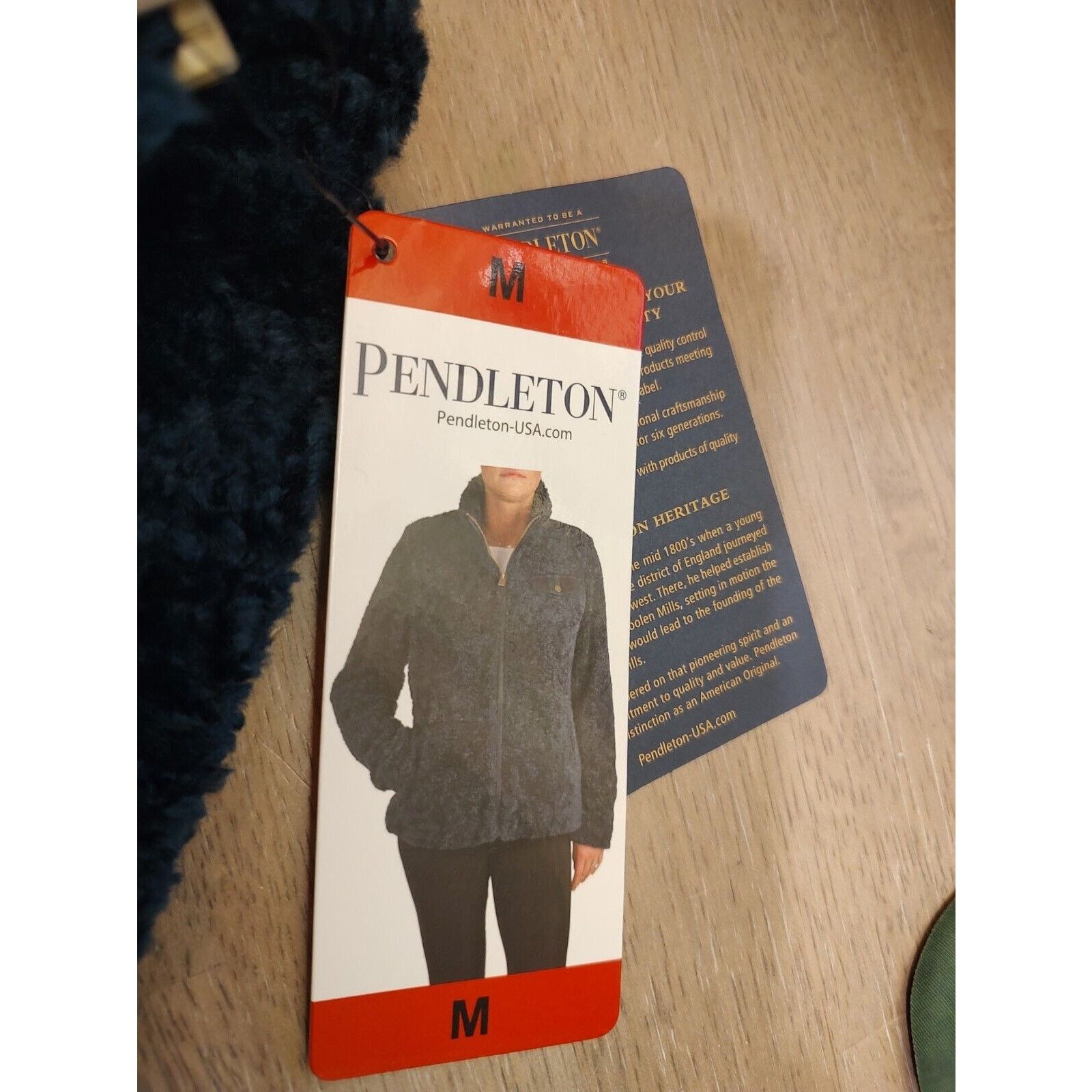 Pendleton NEW PENDLETON Women's Full Zip Sherpa Jacket-Dark Blue-MED Size M / US 6-8 / IT 42-44 - 3 Thumbnail