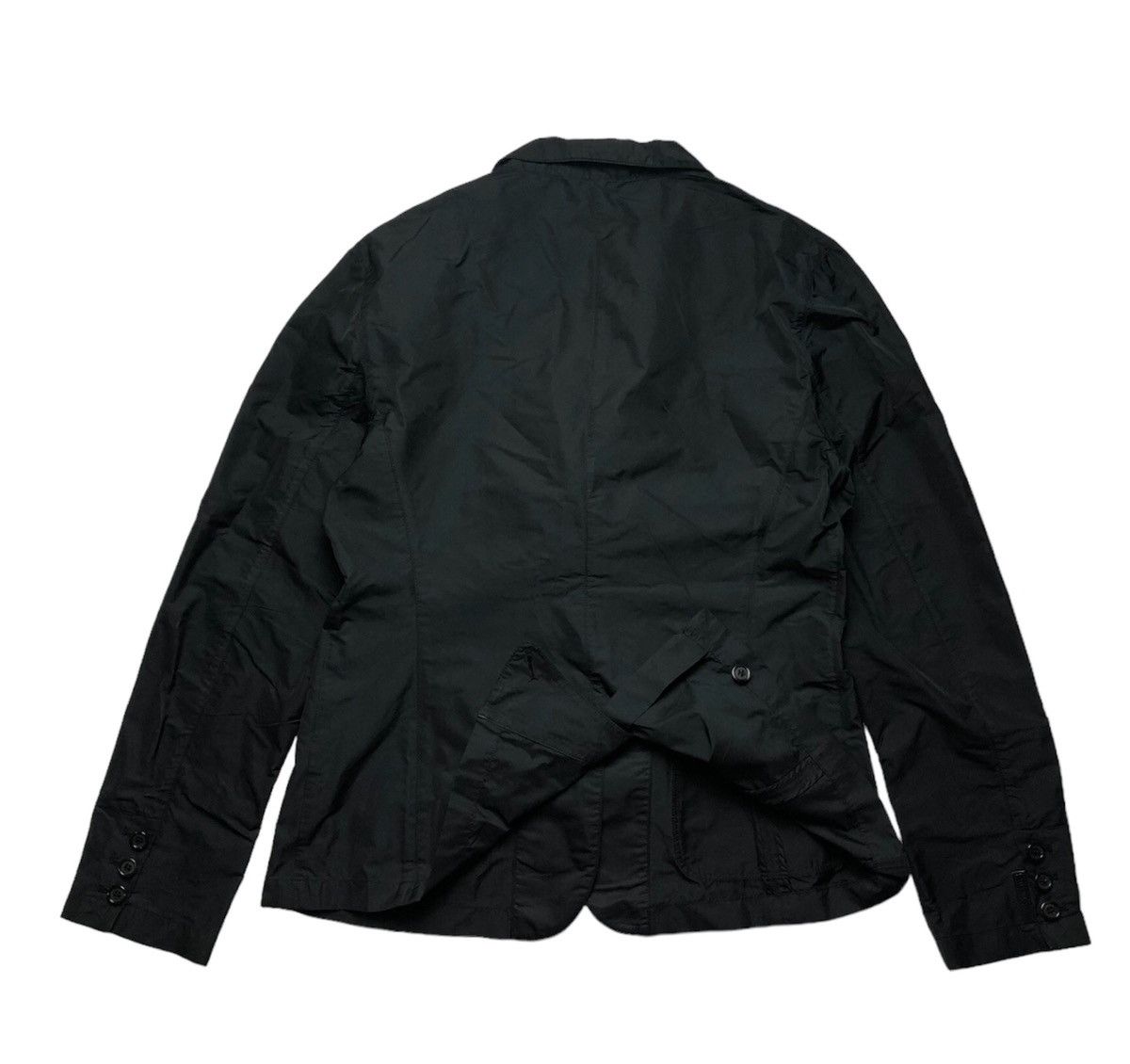 Prada SS07 Prada black tab unlined polyester blazer / jacket Size L / US 10 / IT 46 - 3 Thumbnail