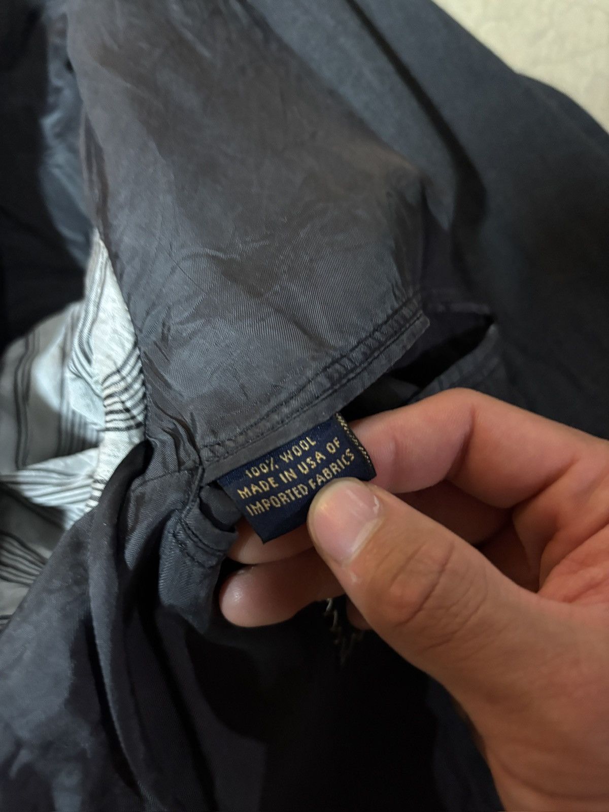 Brooks Brothers VTG Brooks Brothers Blazer Jacket Made in USA 100% Wool Gray Size 38R - 8 Thumbnail