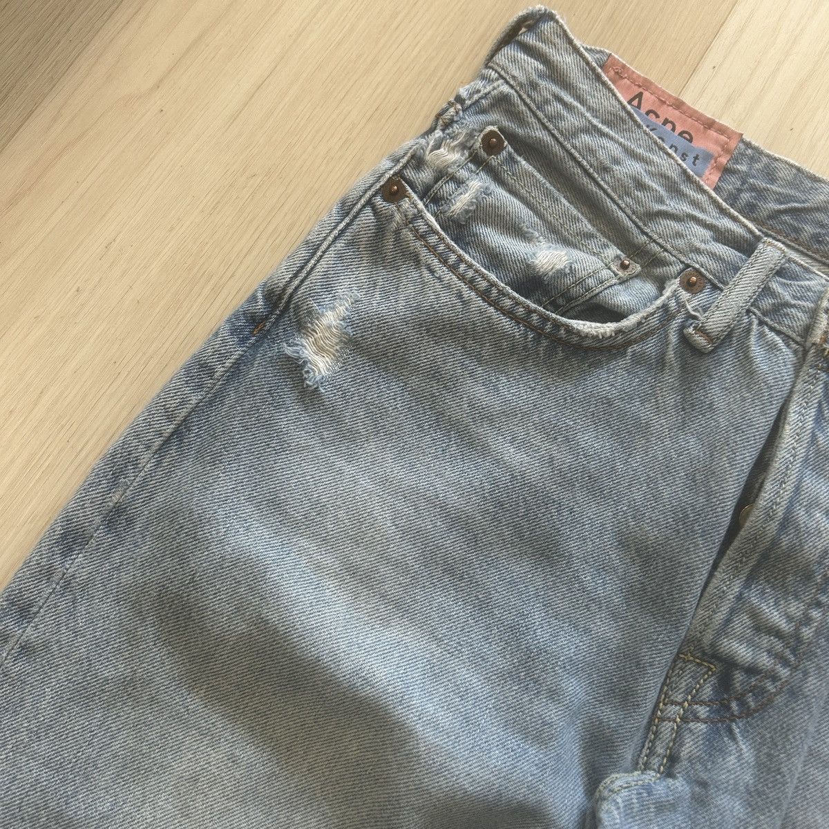 Acne Studios 1997 Light Blue Trash FW18 Size US 28 / EU 44 - 4 Thumbnail
