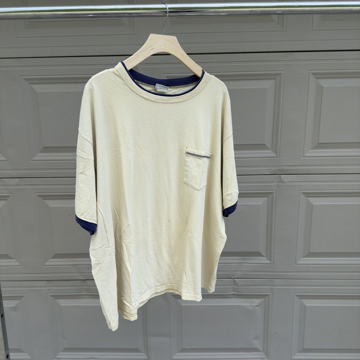 Vintage Thrashed Faded Distressed Pocket Shirt ERD Grunge Chrome Size US XXL / EU 58 / 5 - 7 Thumbnail