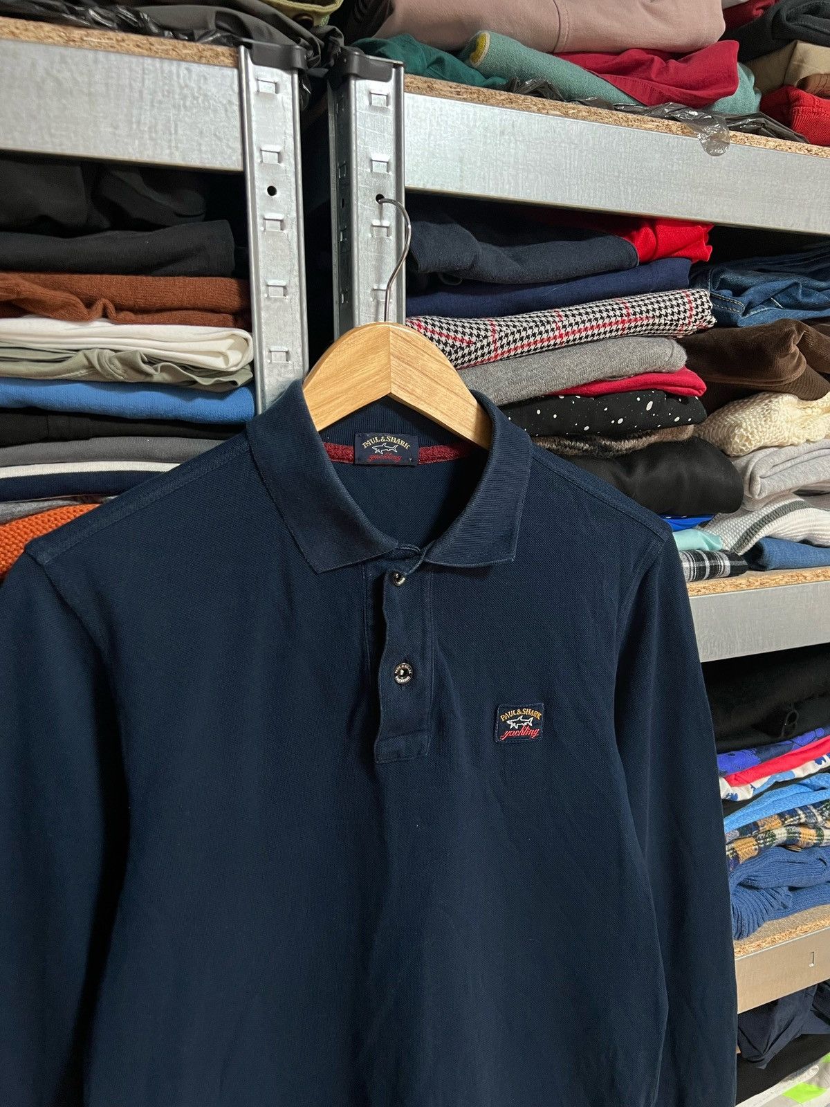 Paul & Shark Paul & Shark Yachting Luxury Button Up Long Sleeve Polo Sz M Size US M / EU 48-50 / 2 - 2 Thumbnail