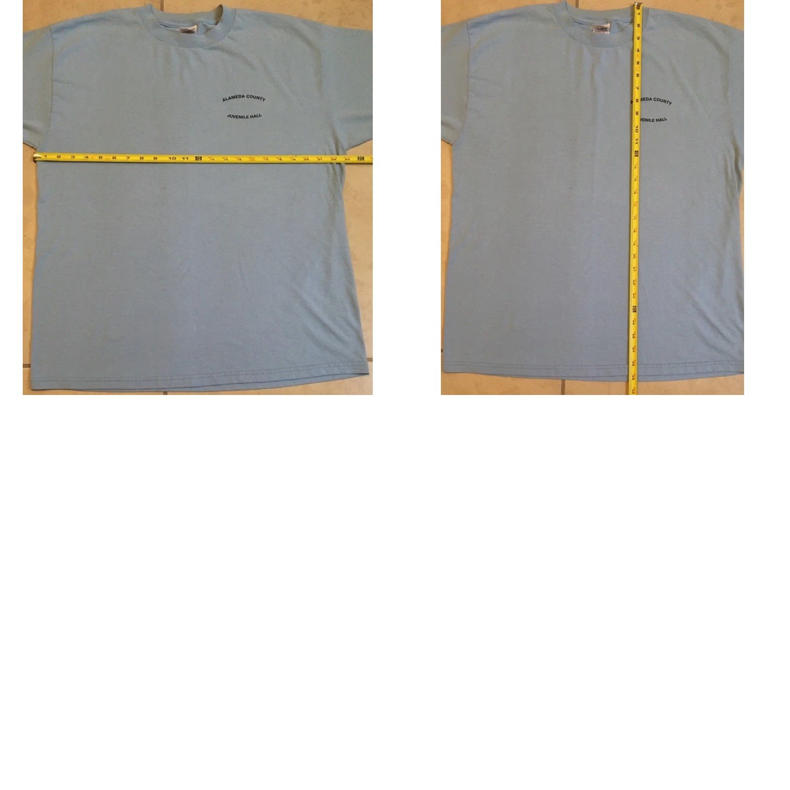 Vintage VINTAGE Alameda County Inmate Shirt XL 90s Jail Prisoner Grunge Blue T-Shirt Mens USA 80s 90s Size US XL / EU 56 / 4 - 9 Thumbnail
