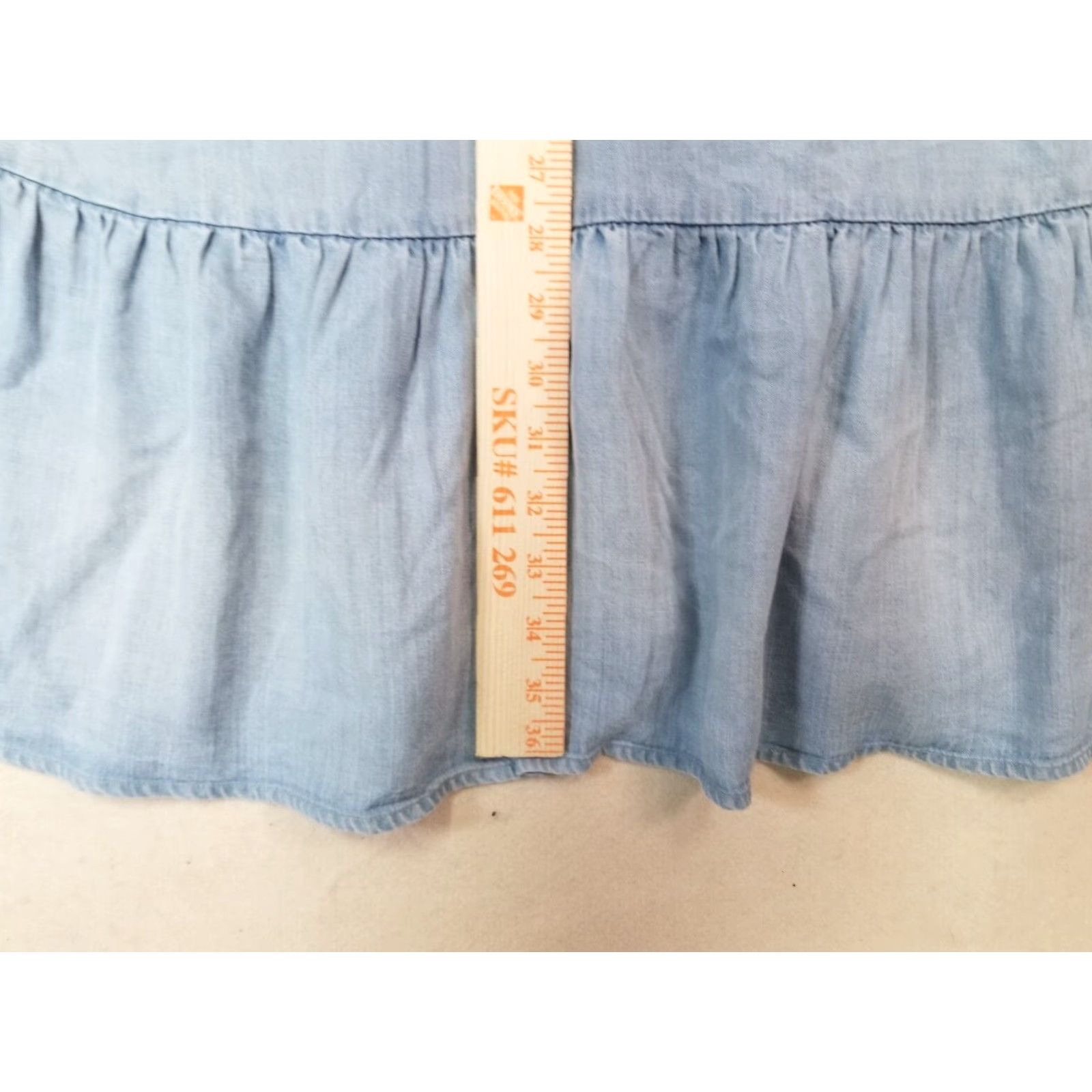 Anthropologie Cloth & Stone By Anthropologie Dress Womens Size Medium Blue Tencel Casual Size M / US 6-8 / IT 42-44 - 4 Thumbnail