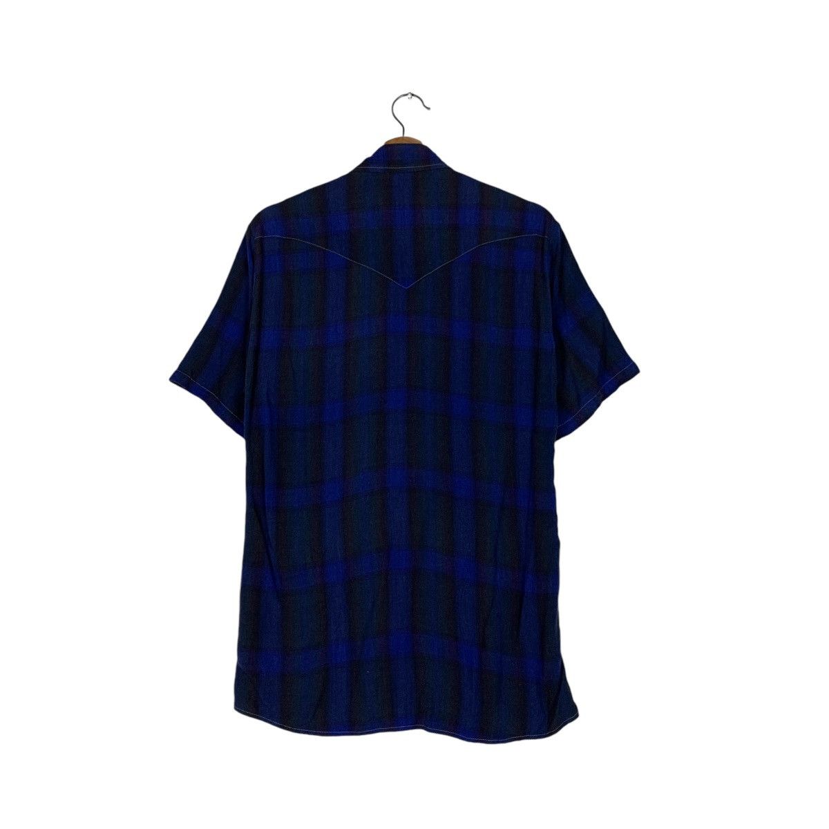 HOLLYWOOD RANCH MARKET H.R.MARKET Tartan Short Sleeve Western Shirt #1419-C64 Size US S / EU 44-46 / 1 - 7 Thumbnail