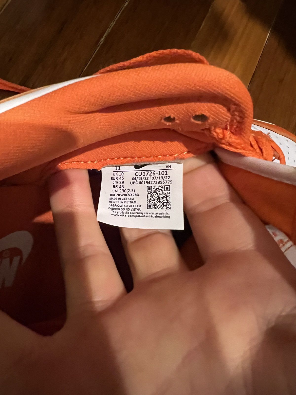 Nike Nike Dunk Low SP Syracuse 2022 Size US 10 / EU 43 - 10 Thumbnail