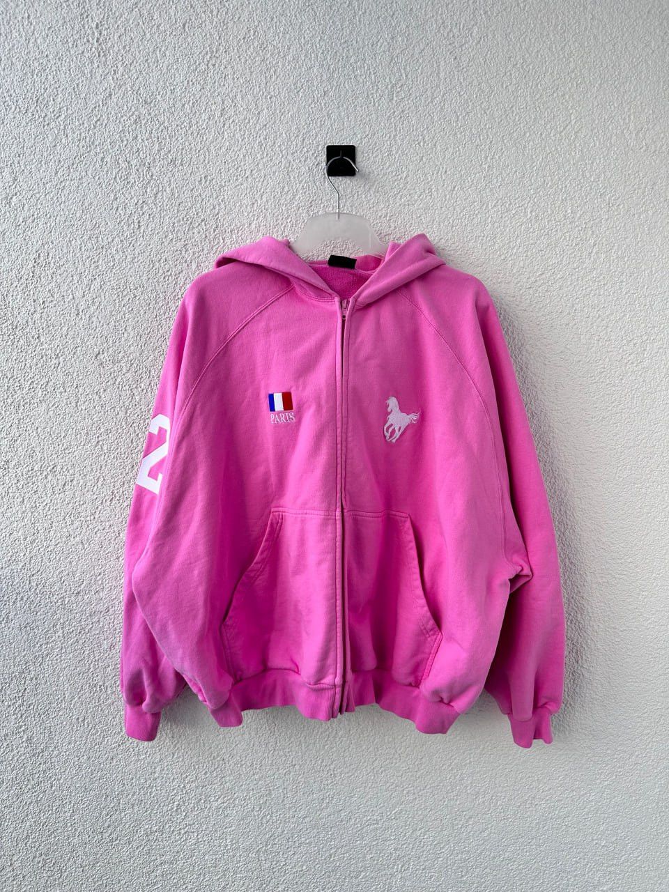 Bubblegum pink christy online hoodie