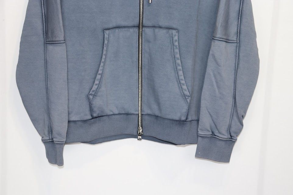 Balmain o1rshd1 ***Defect / Classic Zip Up Hoodie in Blue Size US M / EU 48-50 / 2 - 4 Thumbnail