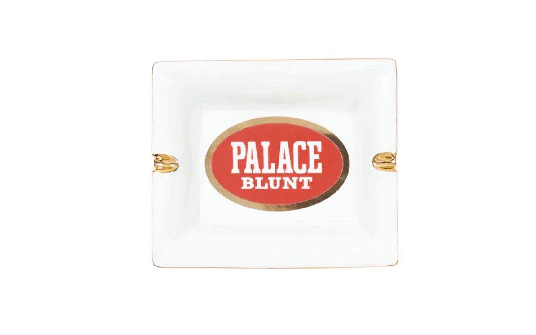 Palace Palace ‘BLUNT’ Ash Tray in White Red Gold (Ceramic) Size ONE SIZE - 1 Preview