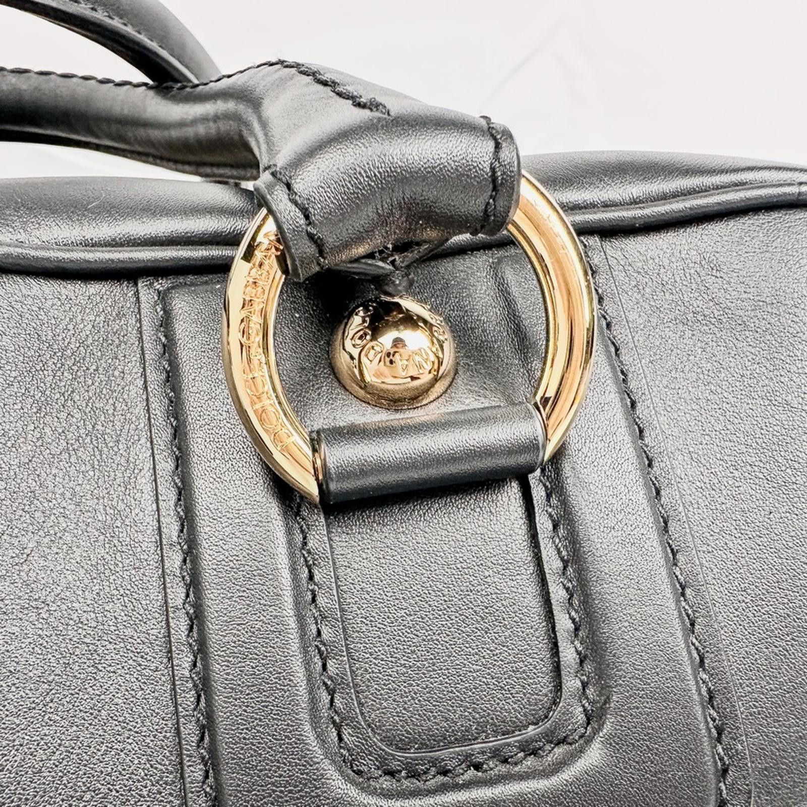 Dolce & Gabbana Vitello Aria Black Leather Multi-Zip Top Handle Bag NWT Size ONE SIZE - 6 Thumbnail