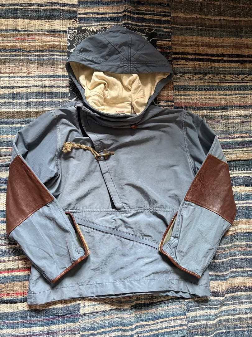 Kapital KAPITAL Hooded Mountain Parka Blue Nylon with Elbow Patche Size US M / EU 48-50 / 2 - 1 Thumbnail