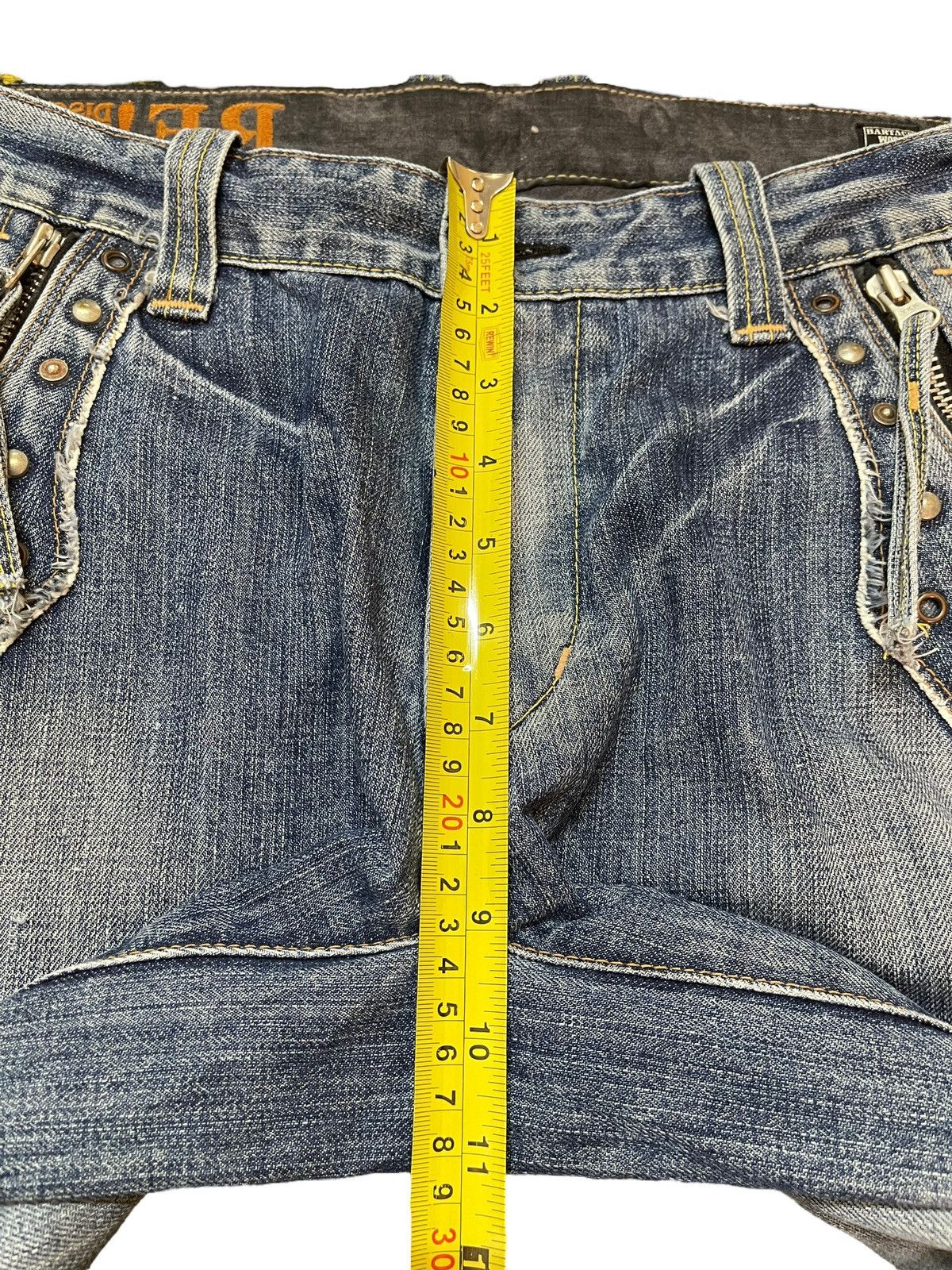 Hysteric Glamour Vintage Japanese Bartack Studded Zipper Avant Garde Jeans Size US 32 / EU 48 - 16 Thumbnail