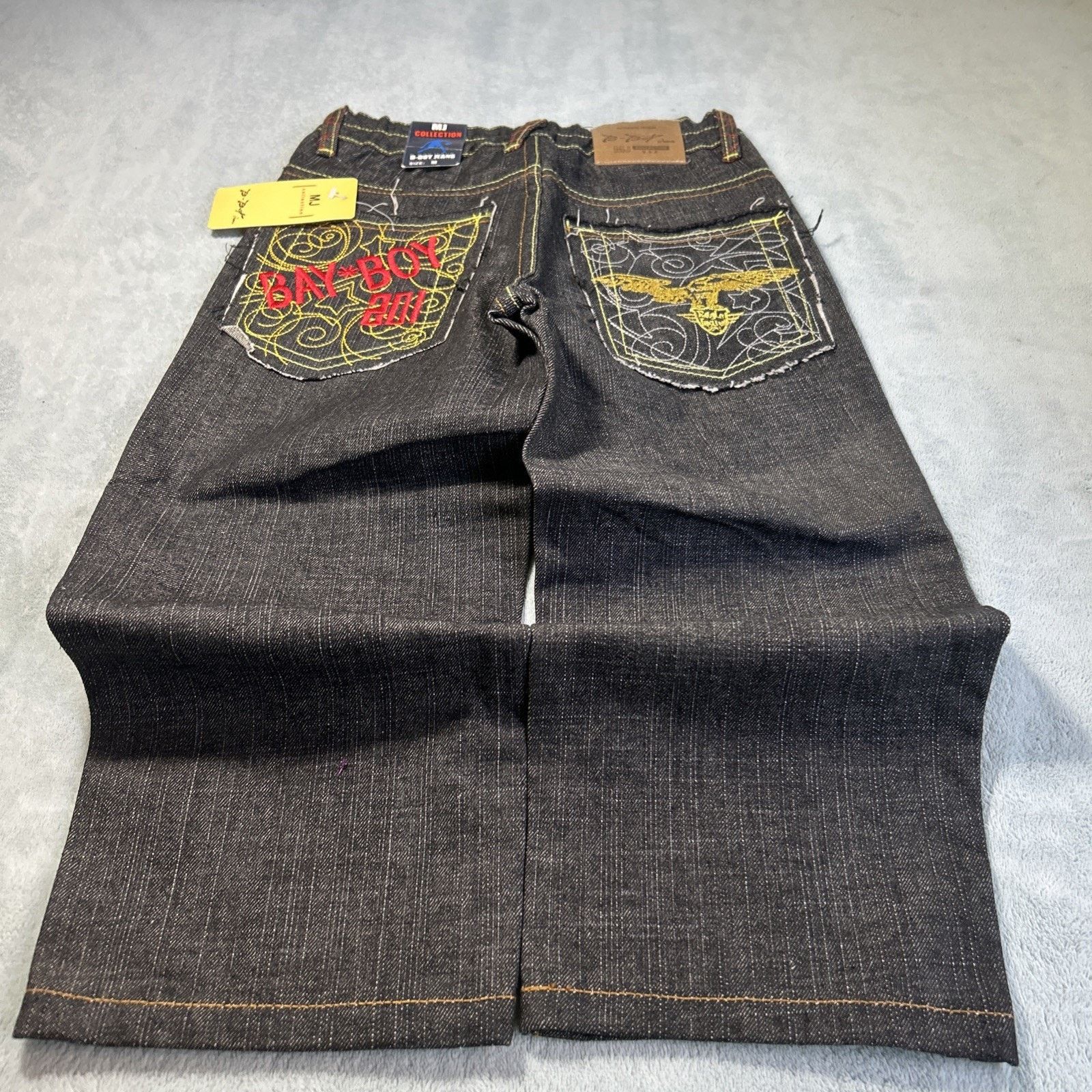 JNCO Beyond Baggy Embroidered Jeans Youth Medium 25x18 Loose Wide Size US 26 / EU 42 - 1 Thumbnail