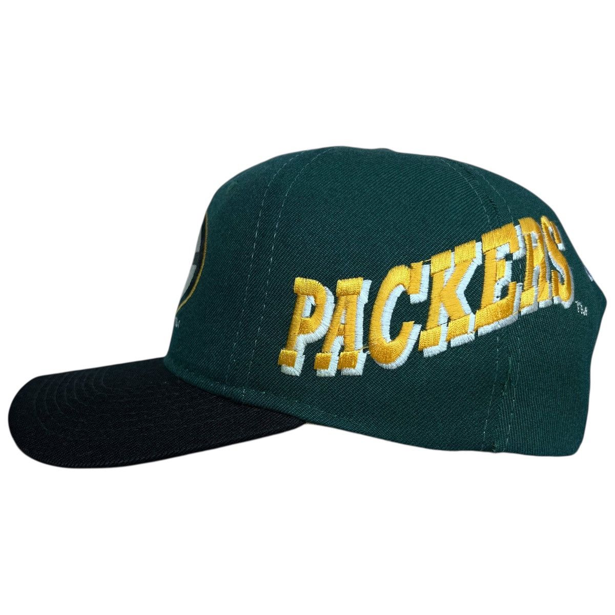 NFL × Sports Specialties × Vintage 1990s NFL Green Bay Packers Side Wave Sports Specialties Hat Size ONE SIZE - 4 Thumbnail