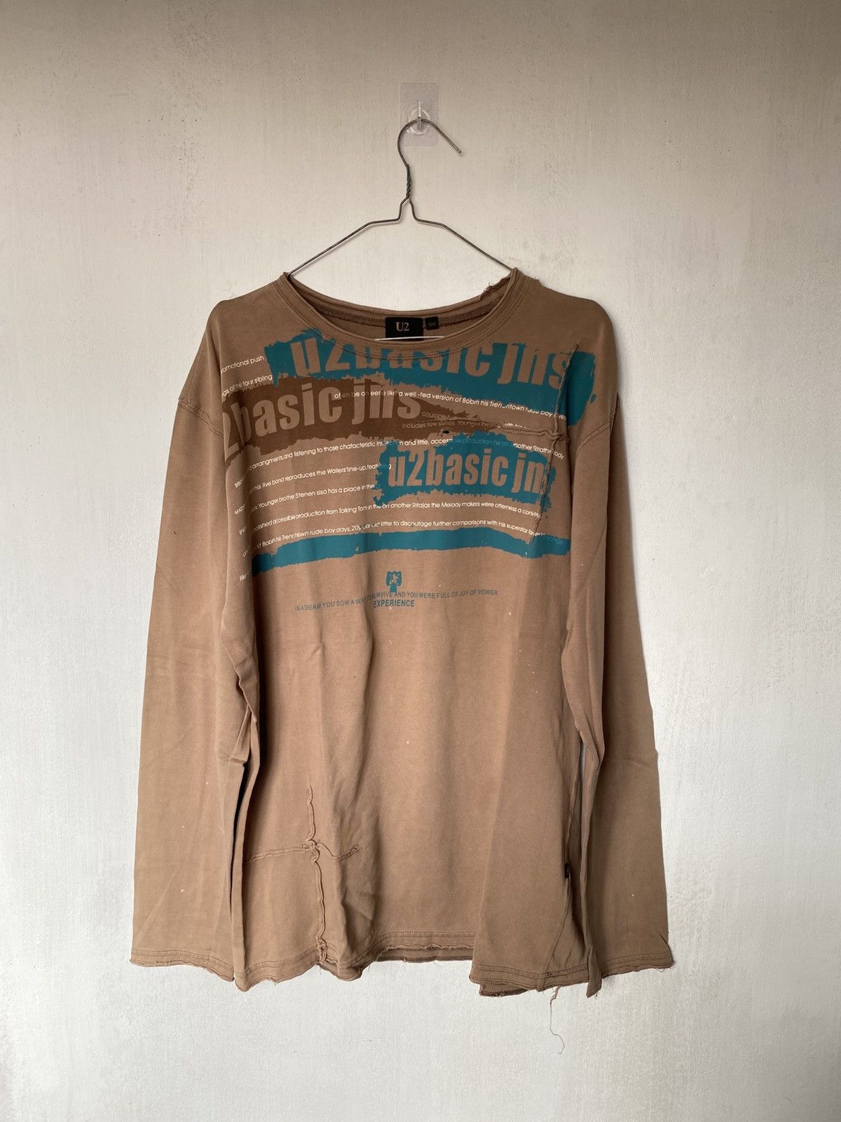 U2 Basic Poem Distressed Longsleeve